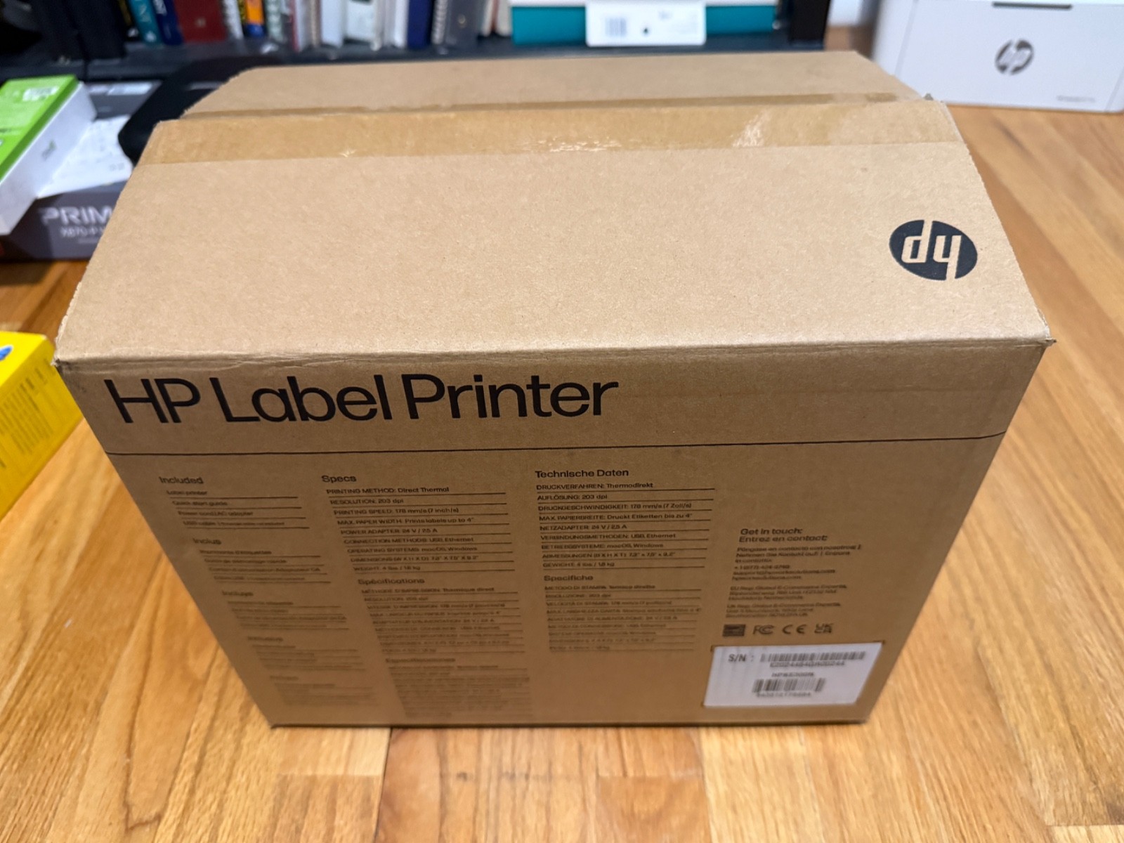 HP KE300N 4×6 Direct Thermal Label Printer Ethernet USB 203 DPI Open Box
