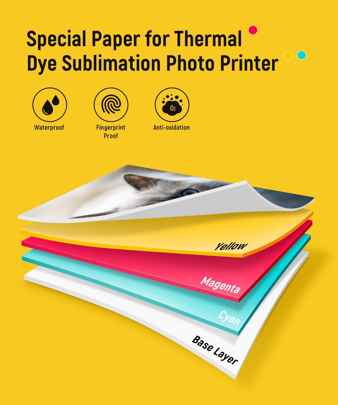 Liene Amber M100/M200 4×6″ Photo Printer 80 Sheets 4-x-6-inch Inches, White