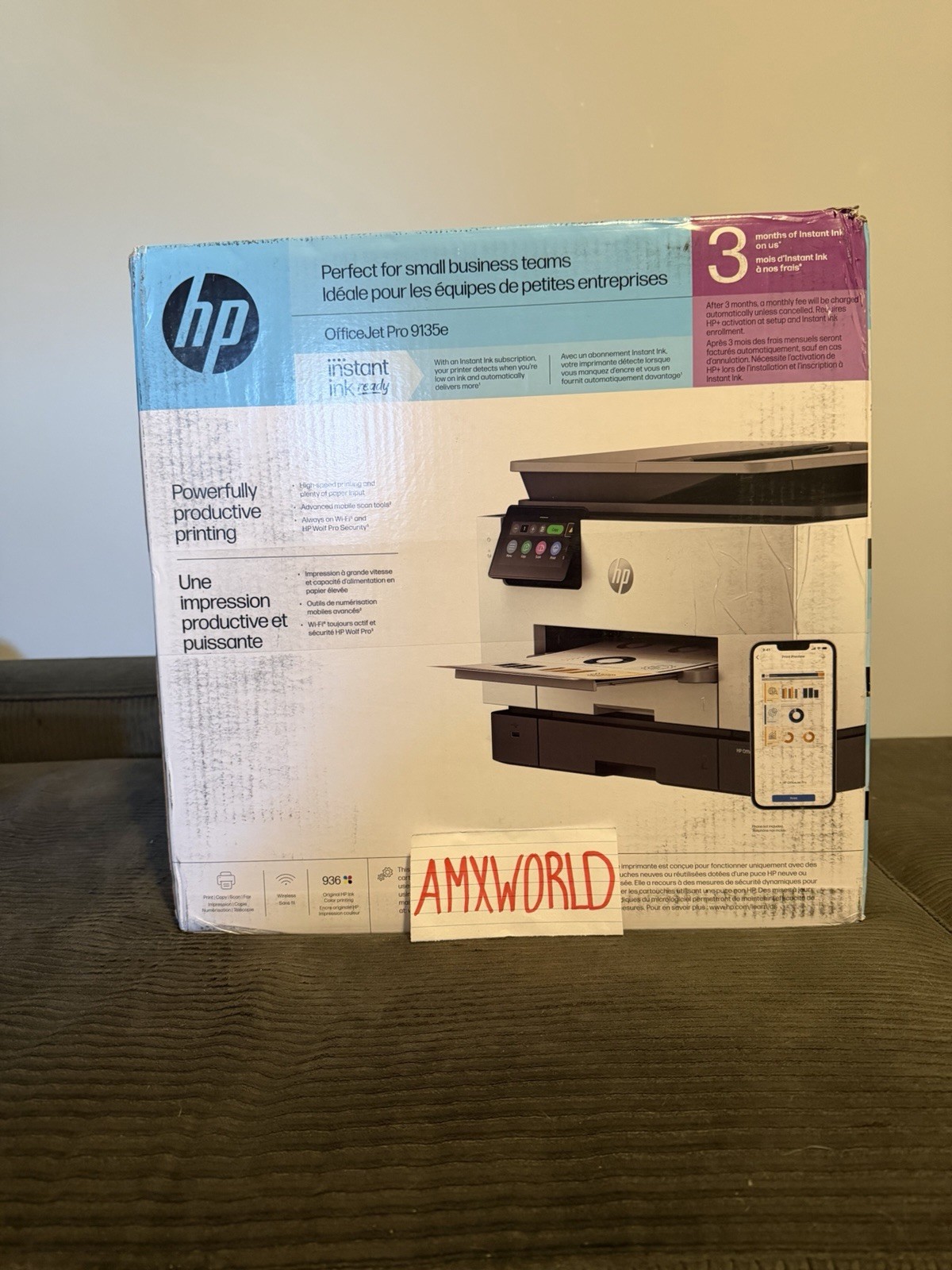 HP OfficeJet Pro 9135e Wireless All-in-One Color Inkjet Printer, Print, Scan