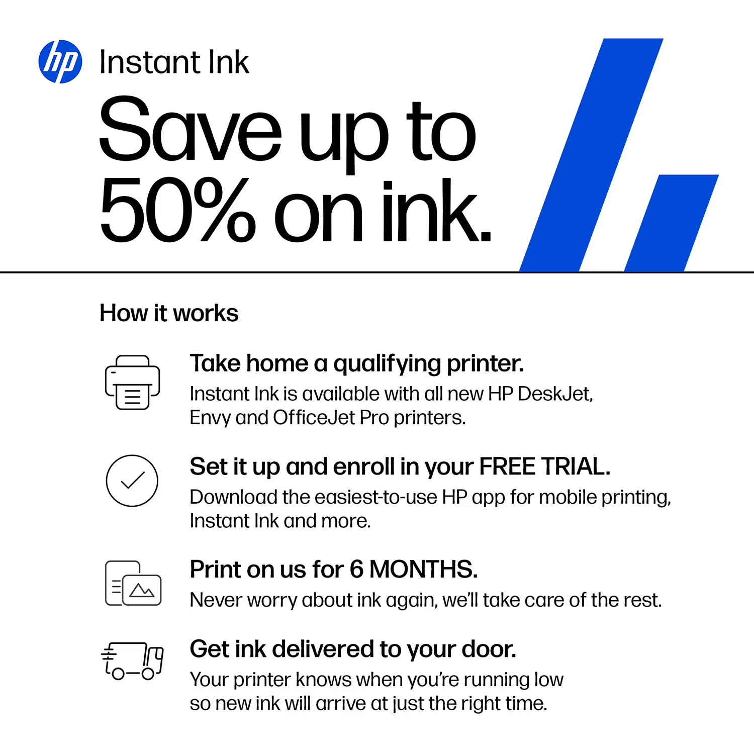 HP DeskJet 4255e All-in-One Printer with 6 Months of Instant Ink for free with