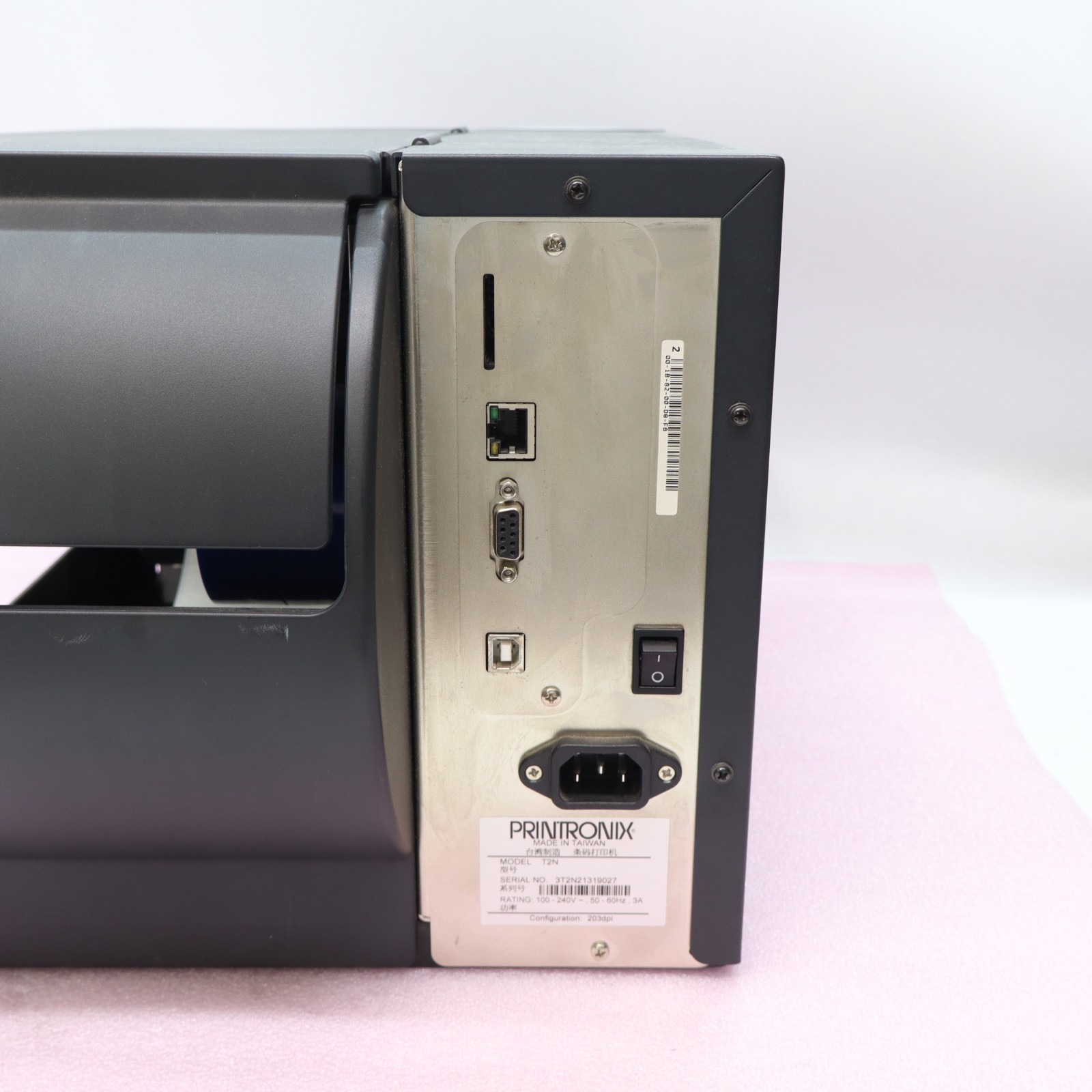 Printronix T2N 203DPI Config Thermal Label Printer Print Tested Working T5