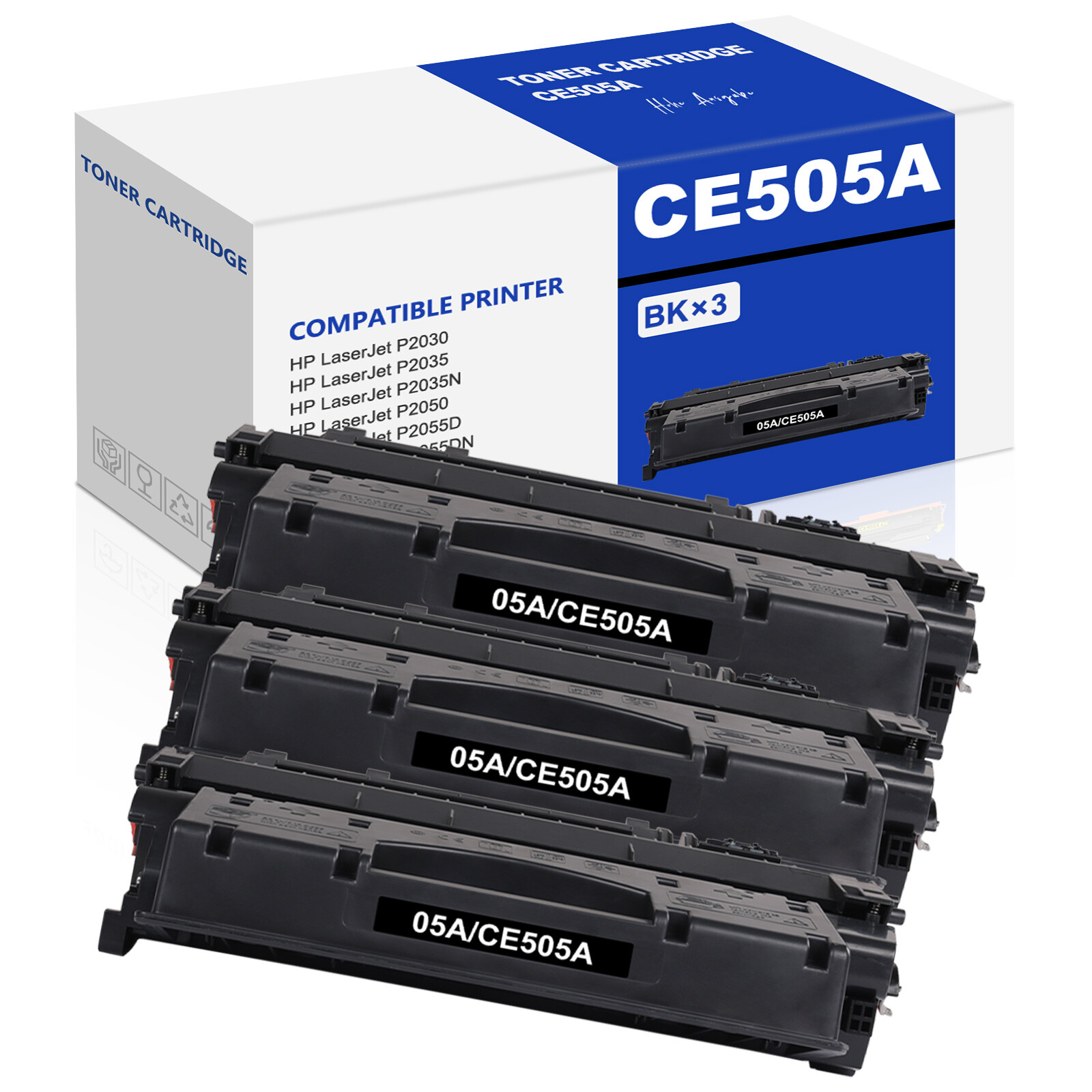 CE505A Toner Cartridge for HP 05A Toner LaserJet P2035 P2055dn P2055d P2035n LOT