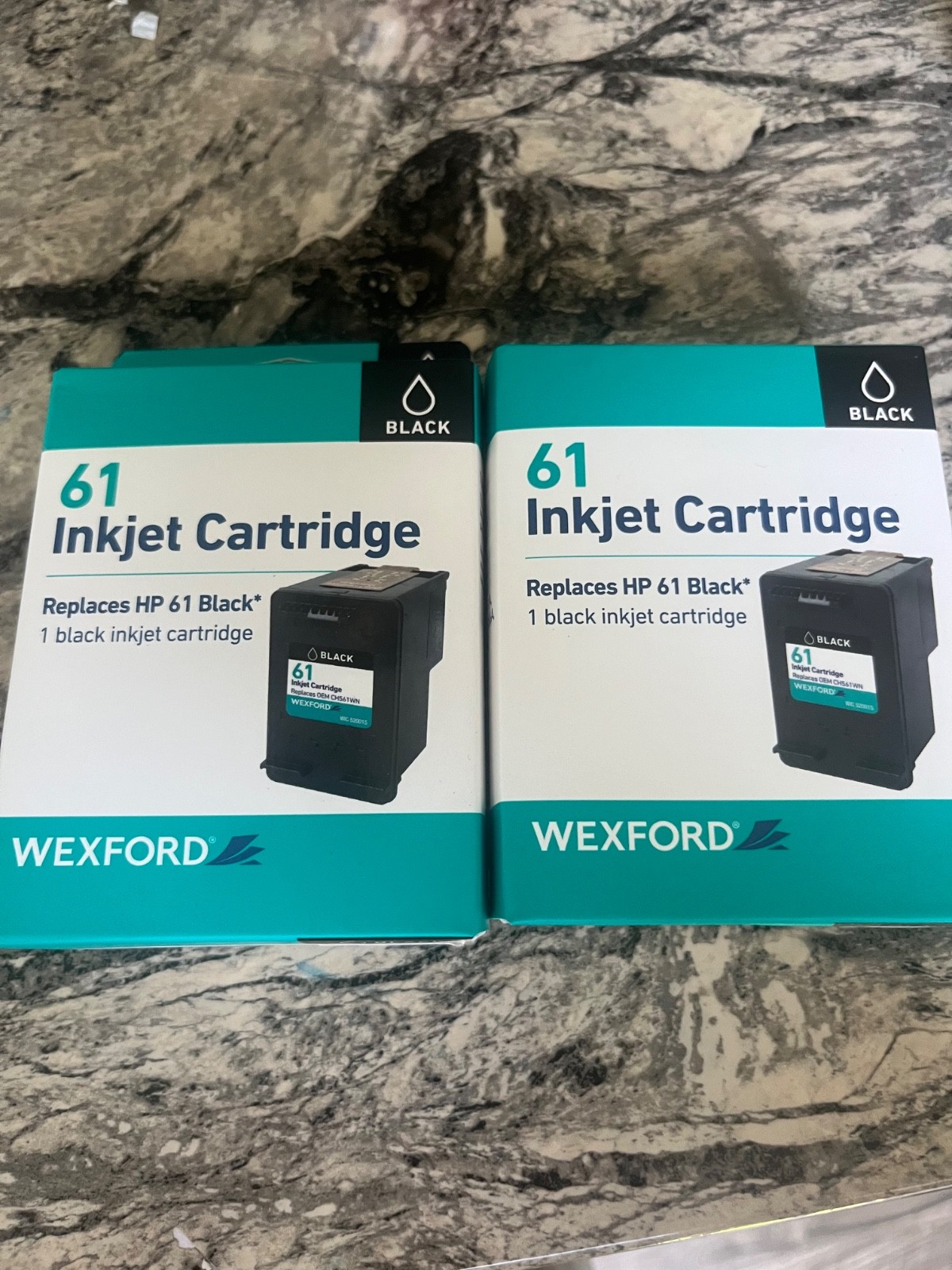 Wexford 61 Black Ink Cartridge 2Pack Compatibl for HP DeskJet ENVY Officejet New