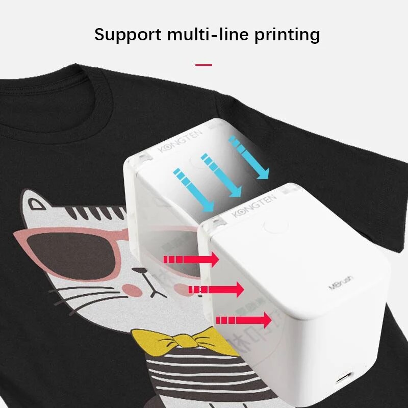 Mini Portable Wireless Mobile Color Handheld Inkjet Printer WIFI USB Bluetooth