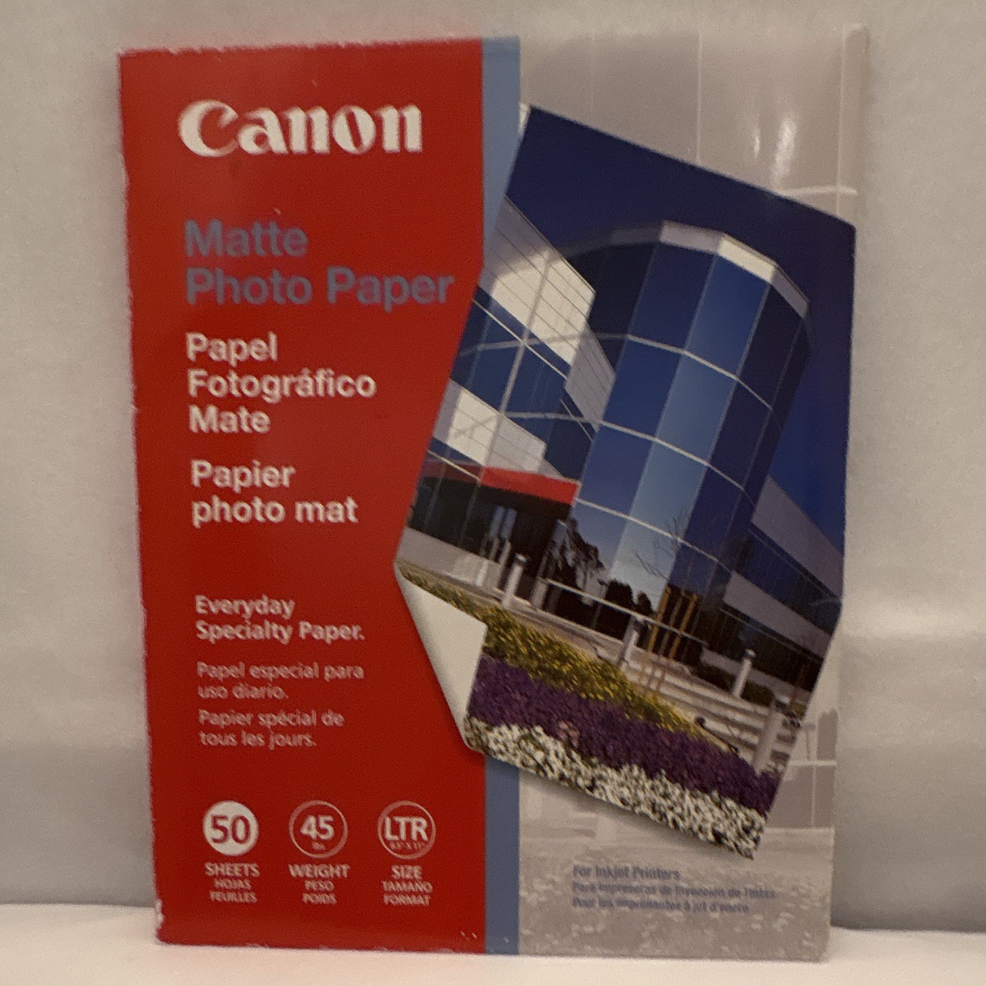 Canon Matte Photo Paper Inkjet Letter 8.5 x 11 White 45 lb 50 Sheets-Sealed NOS