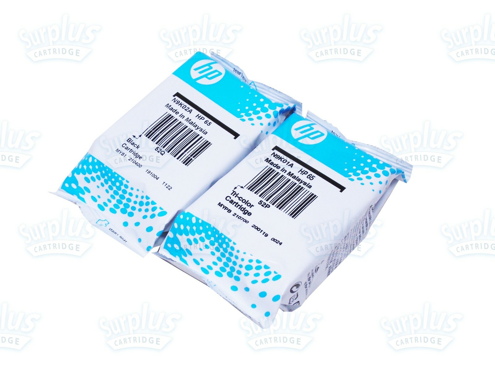 2PK Genuine HP 65 Blk & Clr DeskJet 3752 3755 3758 2624 2630 2655 ENVY 5020 5032