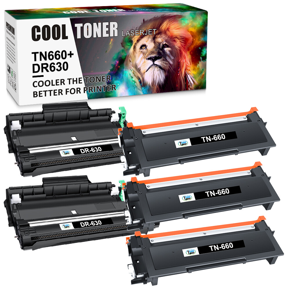 DR630 Drum + TN660 Toner Compatible For Brother TN-660 HL-L2320D L2740DW Lot