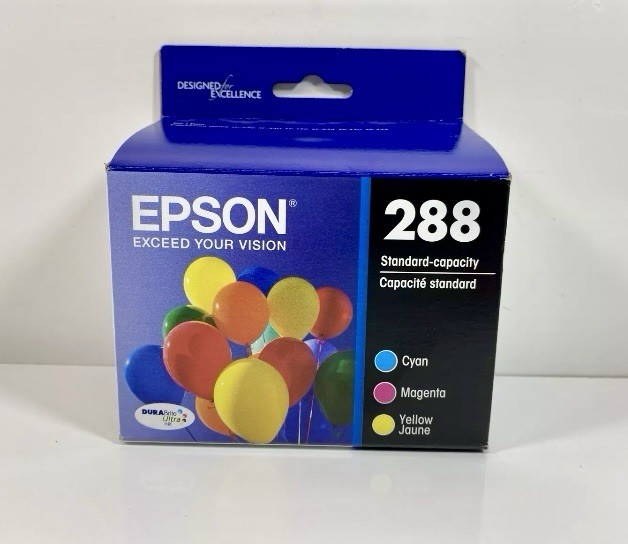 Genuine Epson 288 Standard Capacity Ink Cyan Magenta Yellow New Exp. 11/2026