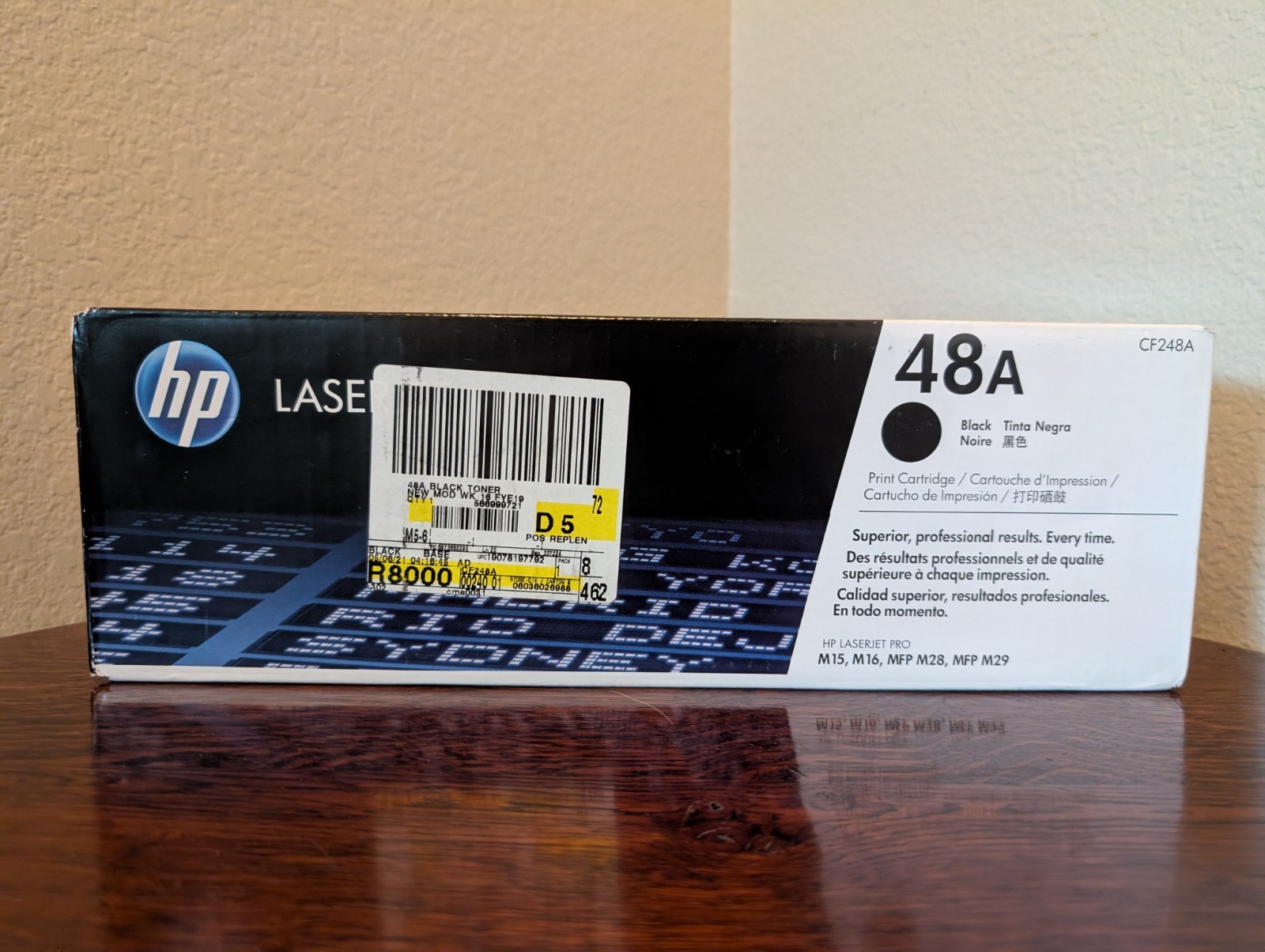 NEW SEALES HP 48A Black Original LaserJet Toner Cartridge, CF248A