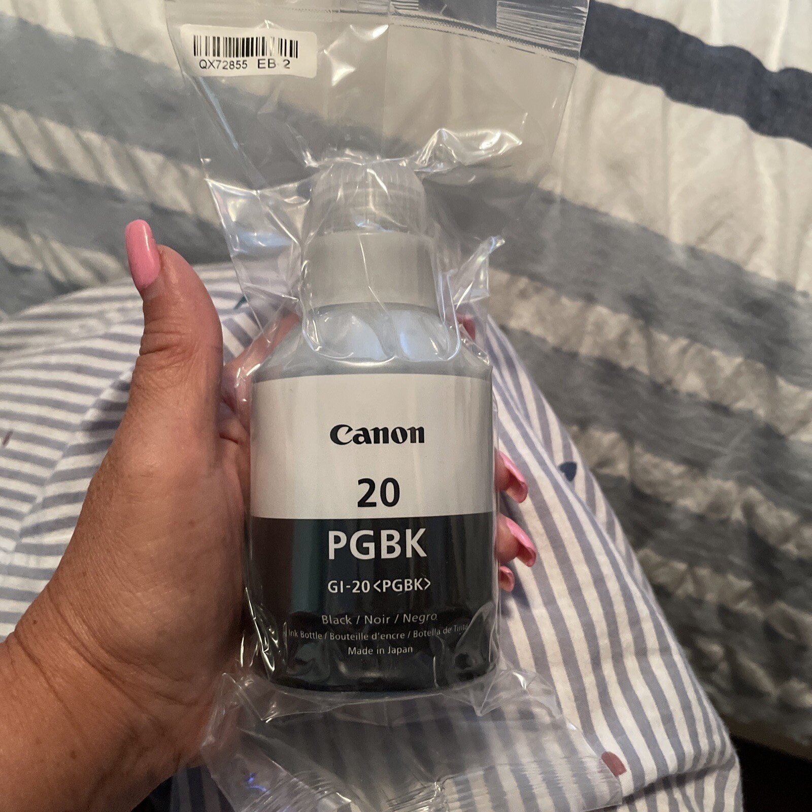 Canon Genuine PGBK GI-20 Black Ink for Canon G5020 G6020 – (3) Pack