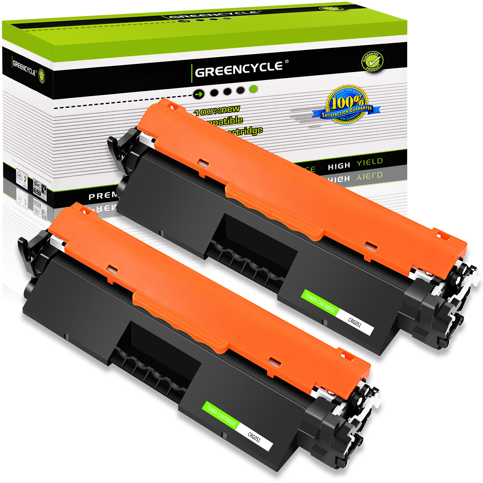 2PK CRG051 BLK Laser Toner Cartridges For Canon 051 ImageCLASS MF267dw MF269dw