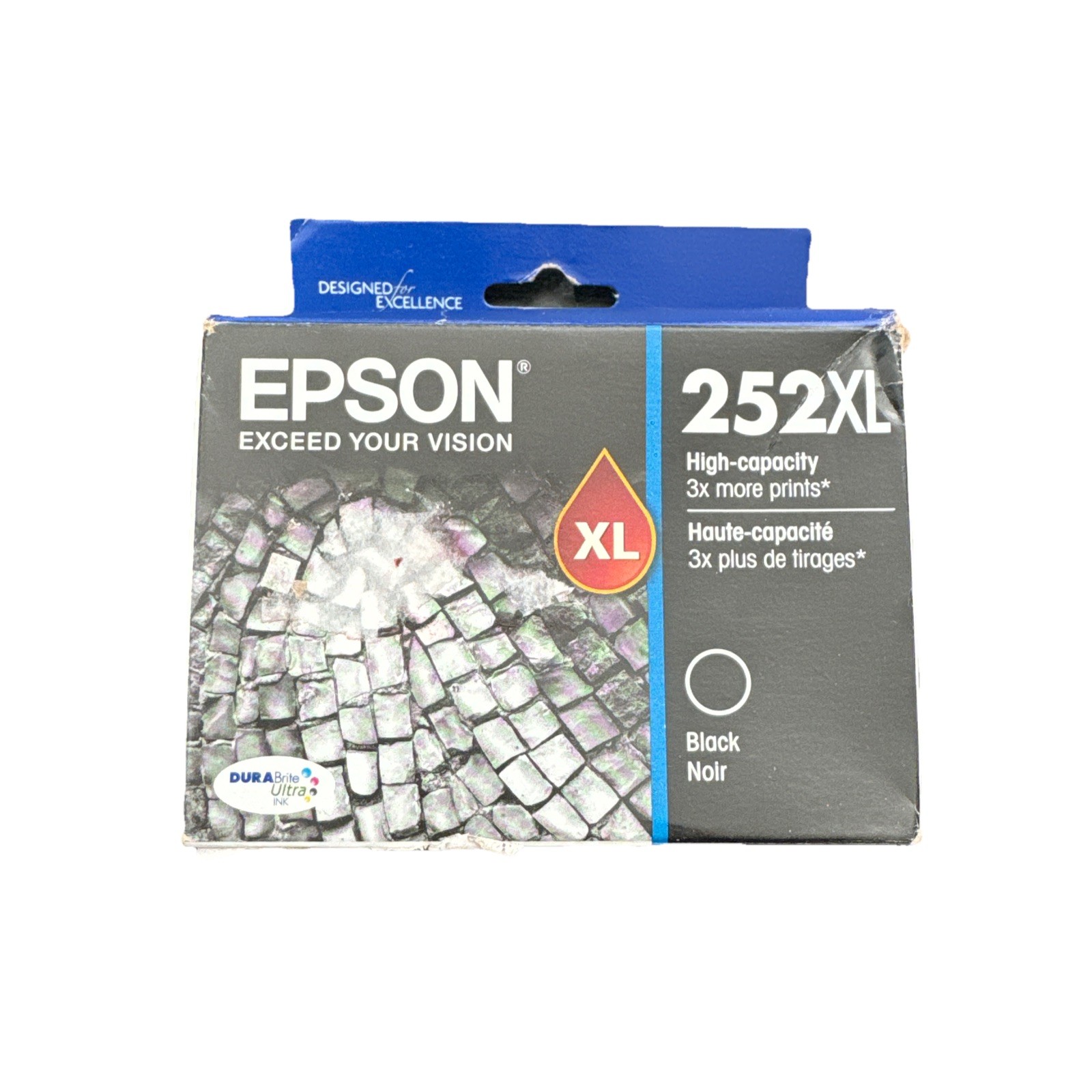 GENUINE Epson 252XL Black High Yield Ink Cartridge Sealed Box OEM 252 XL New