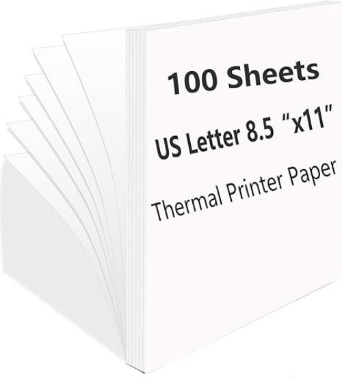 100-1000 Sheets Thermal Printer Paper 8.5″x11″ A4 US Letter Size for M08F M832