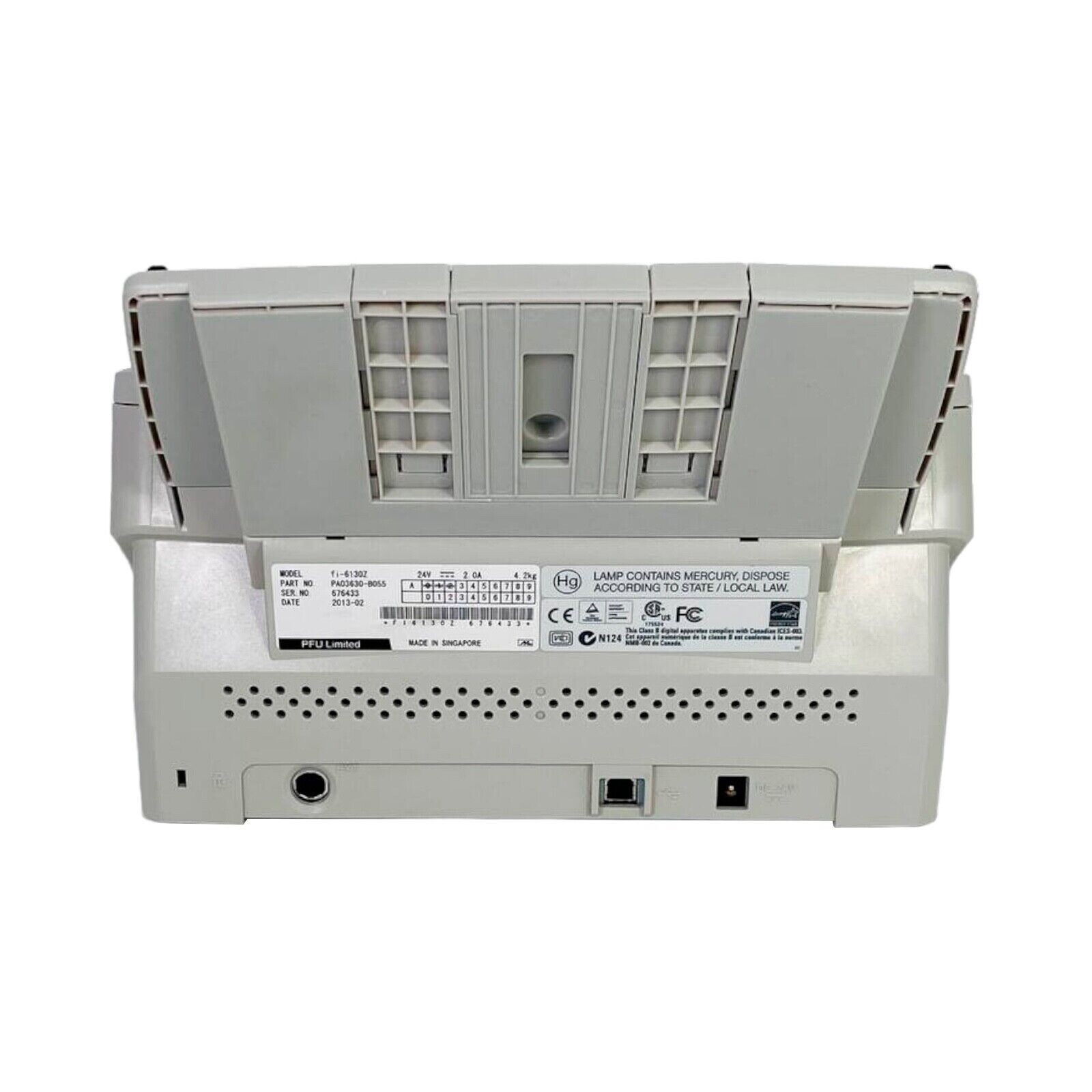 Fujitsu FI-6130Z Duplex Sheetfed Document Color Scanner PA03630-B055 w/Bundle
