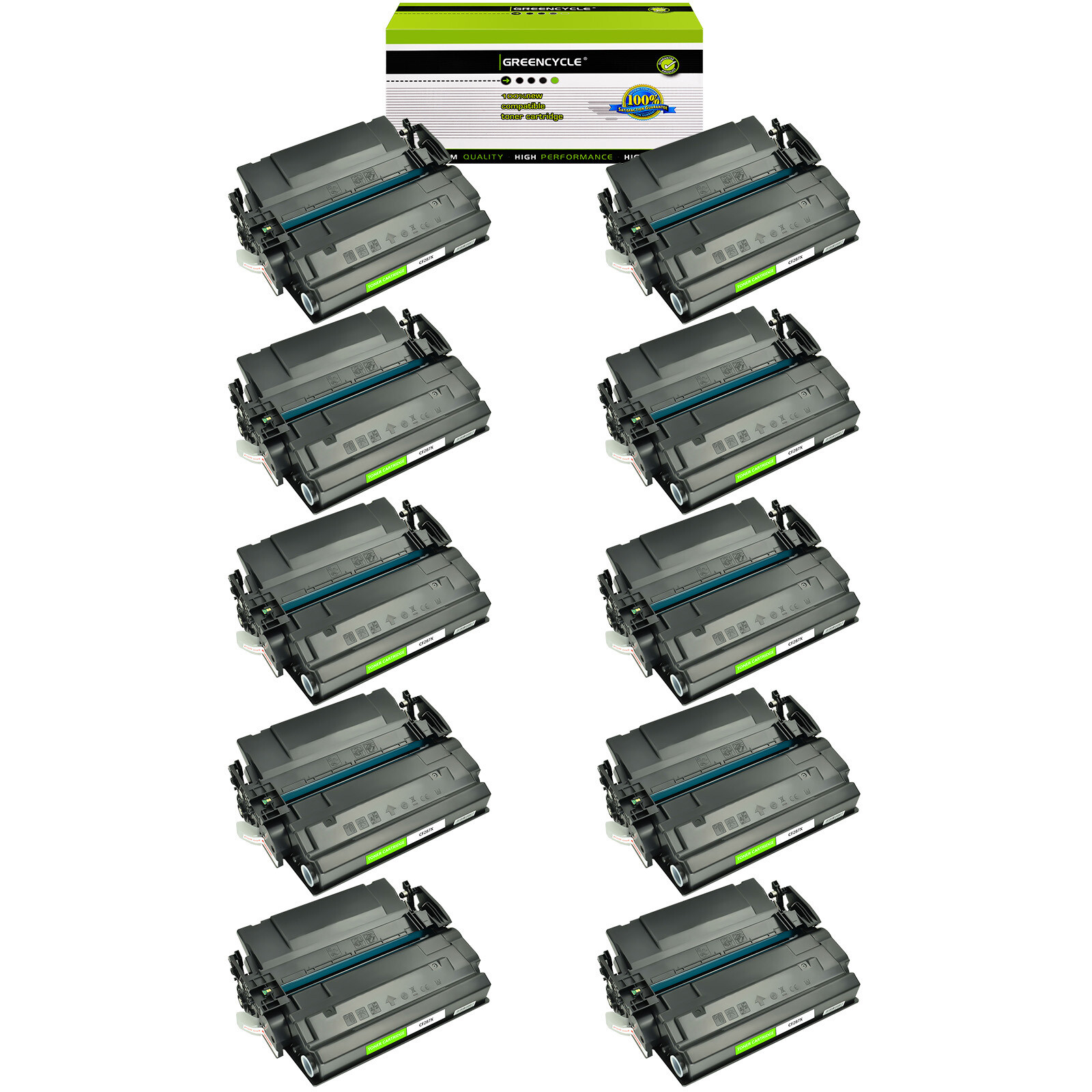 10 PK Toner for HP 87X CF287X LaserJet Enterprise M506dn M506n M506x MFP M527f