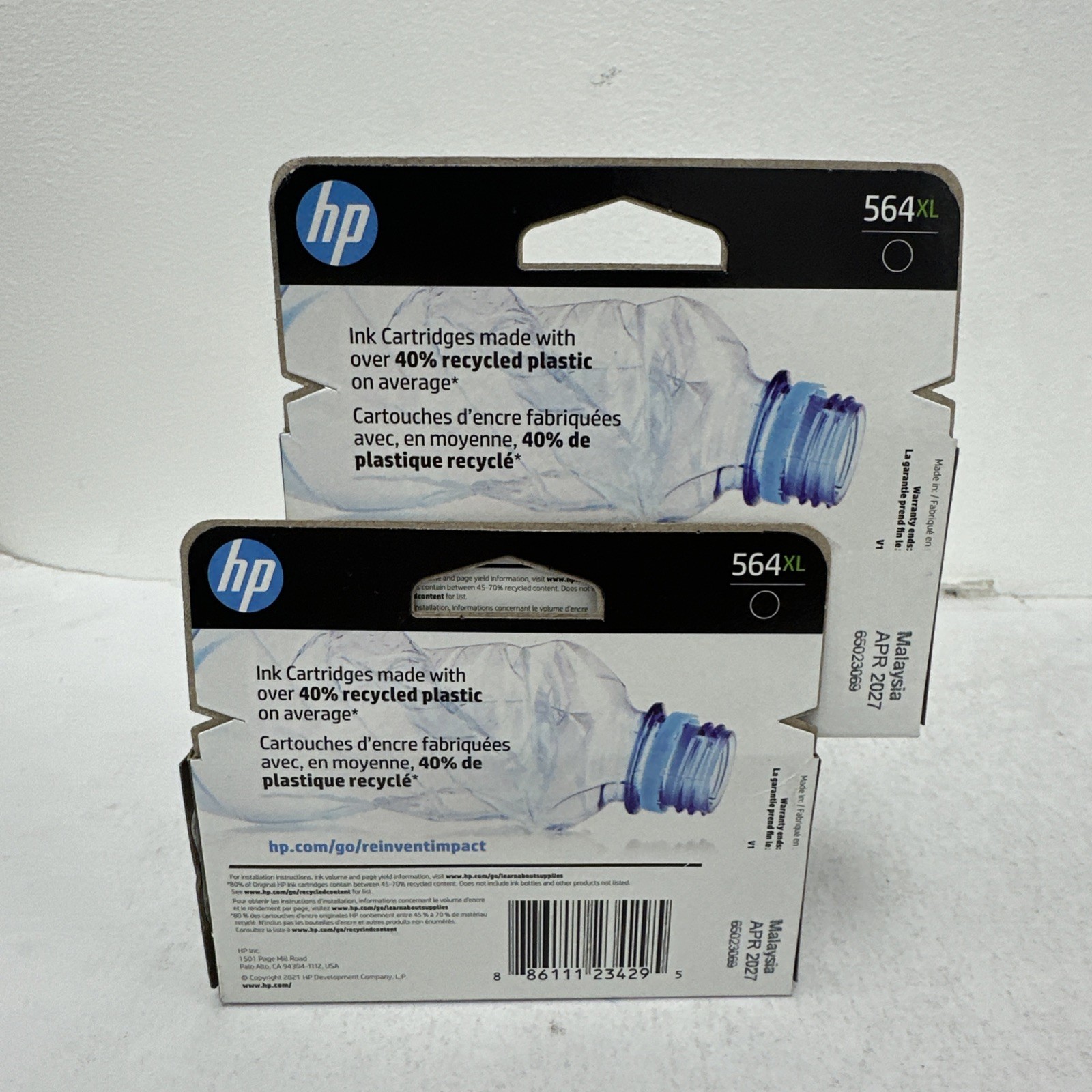 HP 564XL – Black Ink Cartridge (2 PACK) – EXP 04/2027