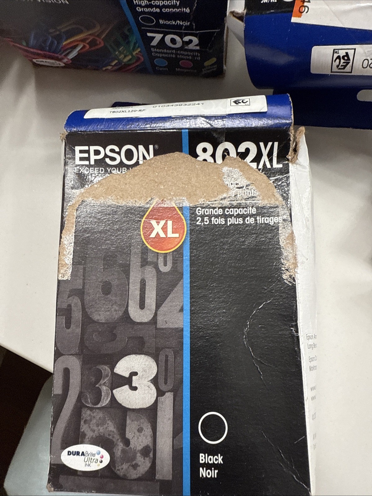 EPSON C13T356123 802XL High Capacity Ink Cartridge Black 12/2026 NEW