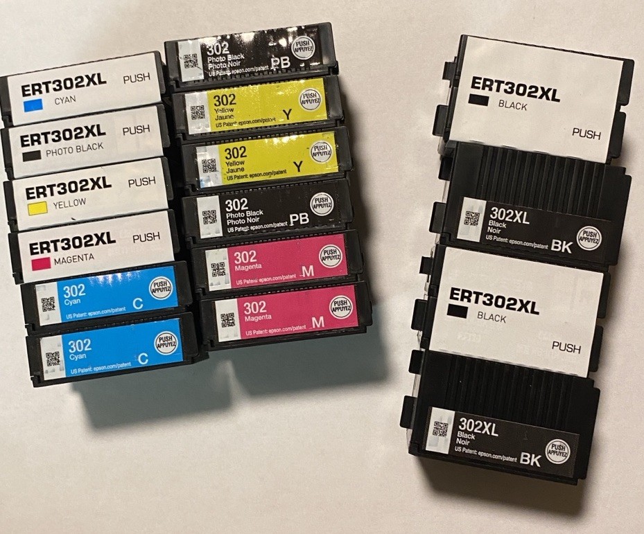 Empty Inkjet Cartridges As Shown Some Epson 16 Total Refill