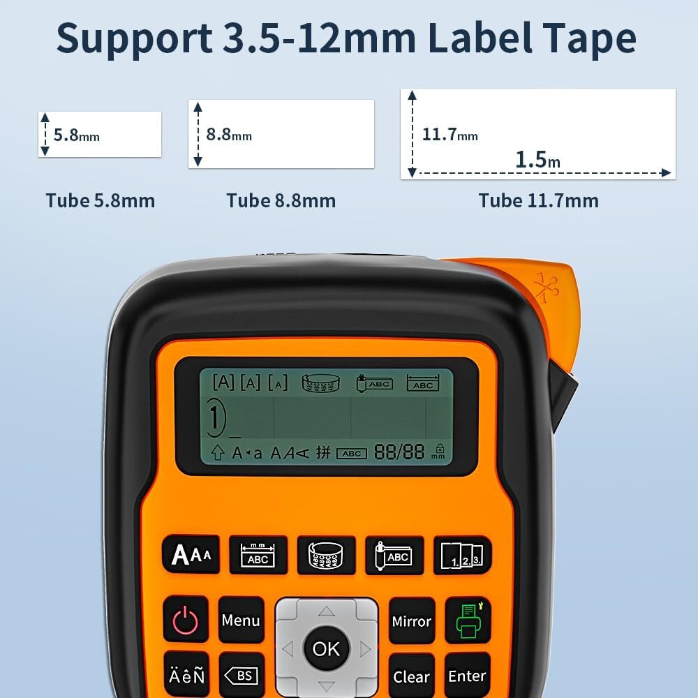 Label Maker Machine E1000 Portable Handheld Labeler Machine P-Touch TZe-231 lot