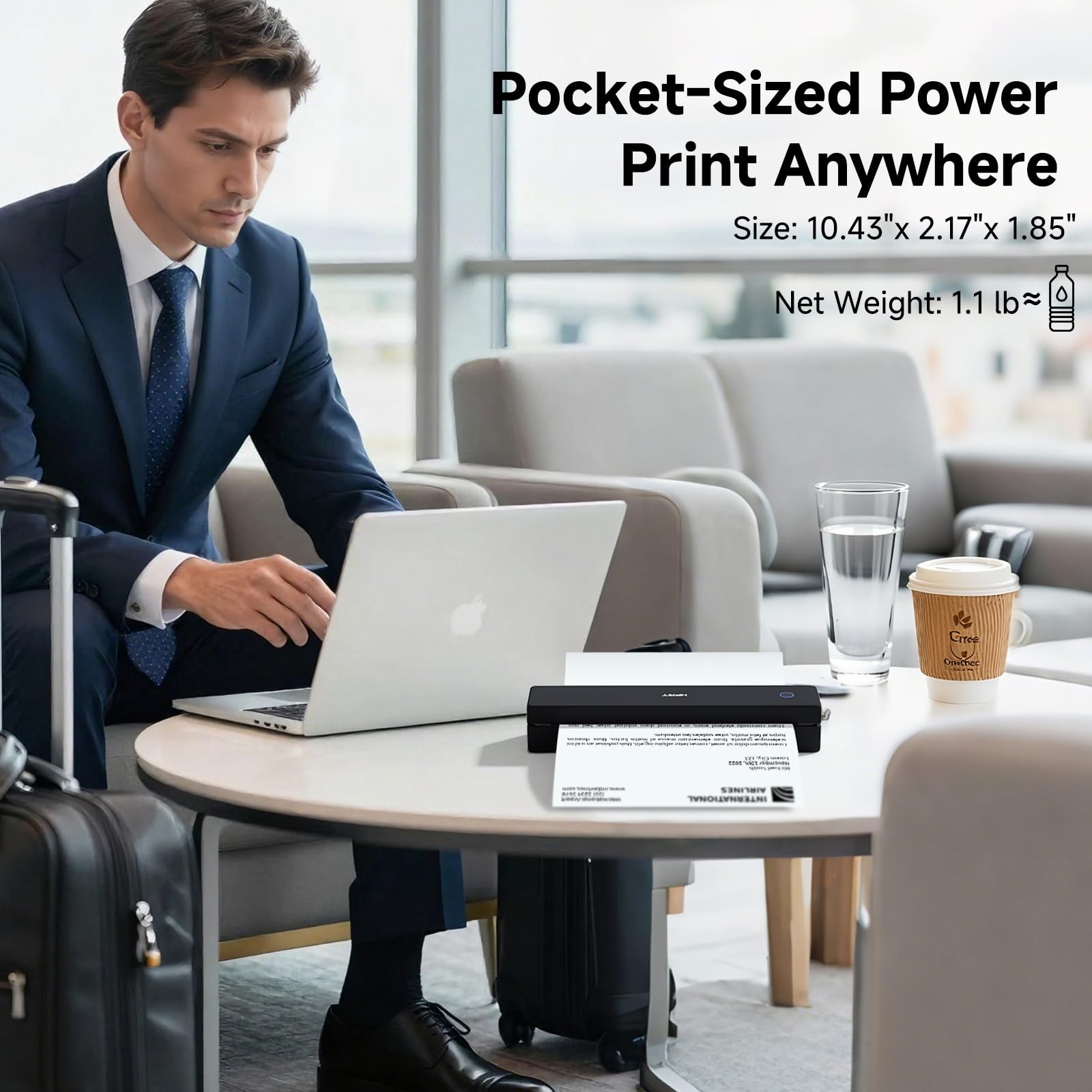 HPRT MT620 Pro Portable Printer Wireless Inkless Thermal Travel