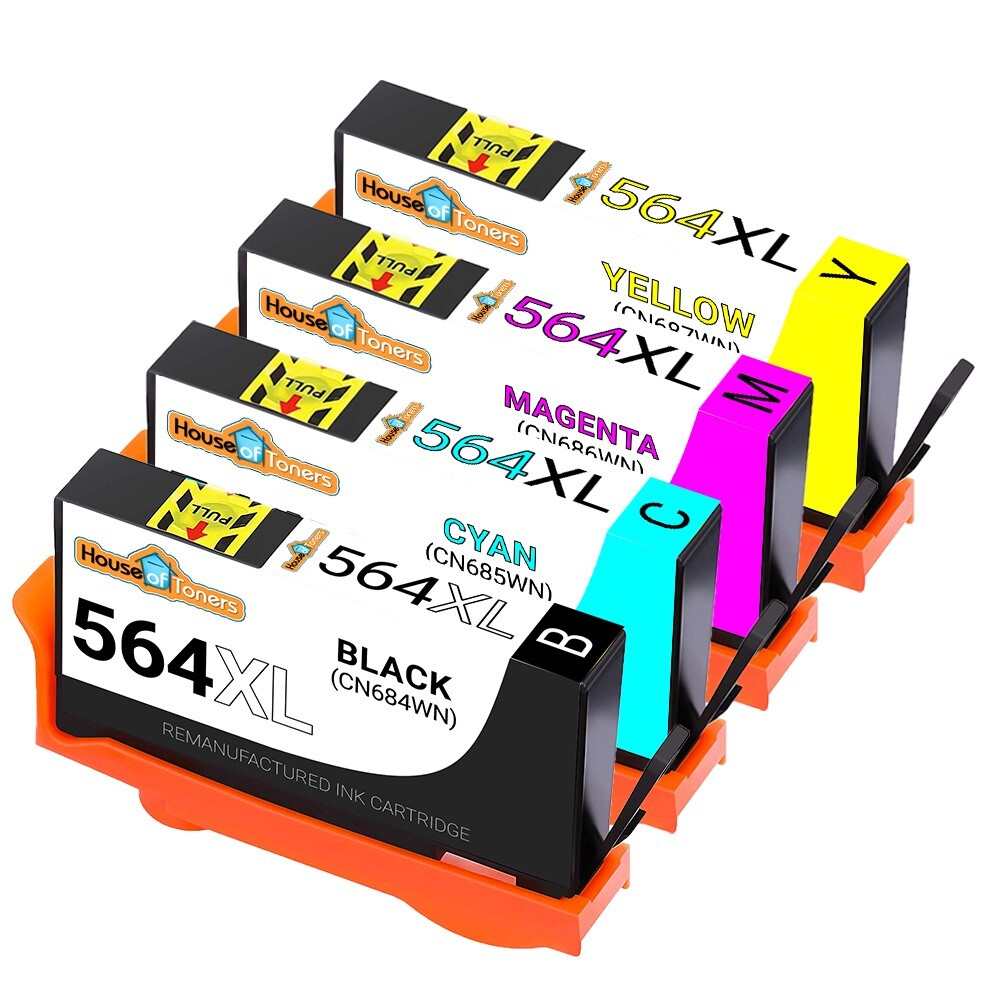 4PK For HP564 XL Cartridges for HP Officejet 4620 4622 Photosmart 6520 6525