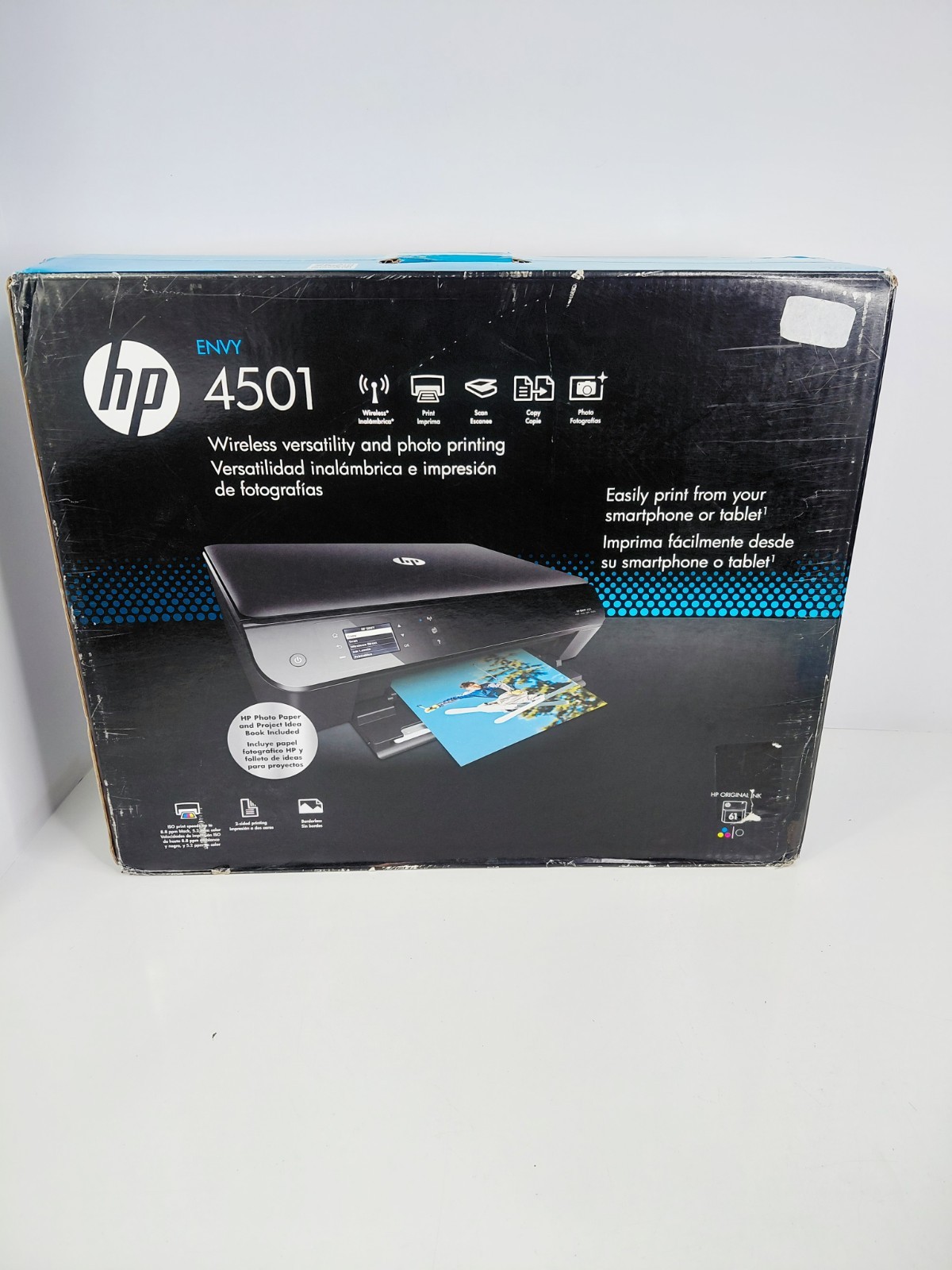 NEW HP ENVY 4501 (4500 Series) All-in-One Wireless Inkjet Printer Photo
