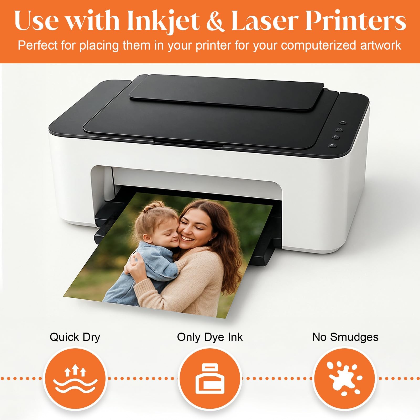 400 PCS Glossy Photo Paper 4×6 Inch Single Sided 200 gsm Card Stock Inkjet