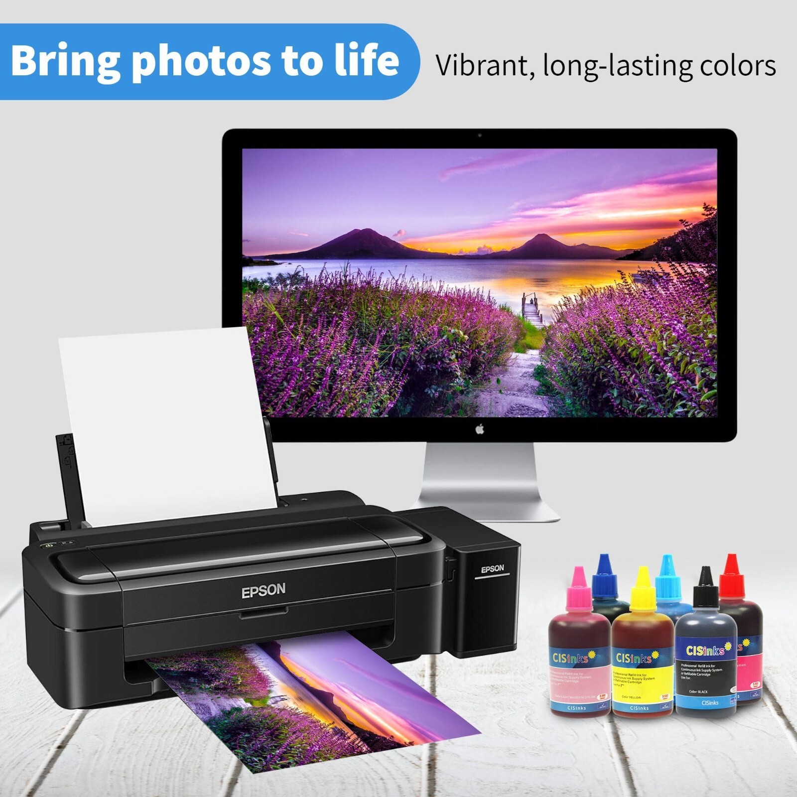 Non-OEM 600ml Refill Ink Bottle Set alternative for Stylus Photo 1430 1400