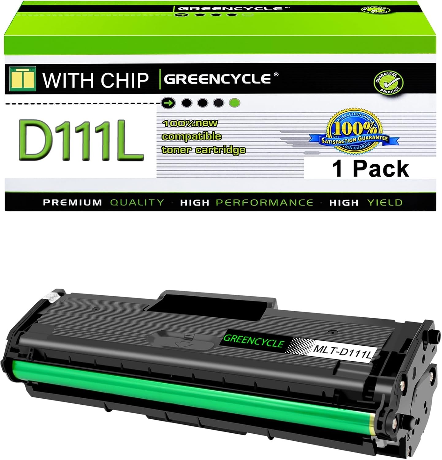 MLT-D111L High Yield Toner for Samsung MLTD111L SL-M2020 M2020W M2022 M2070W