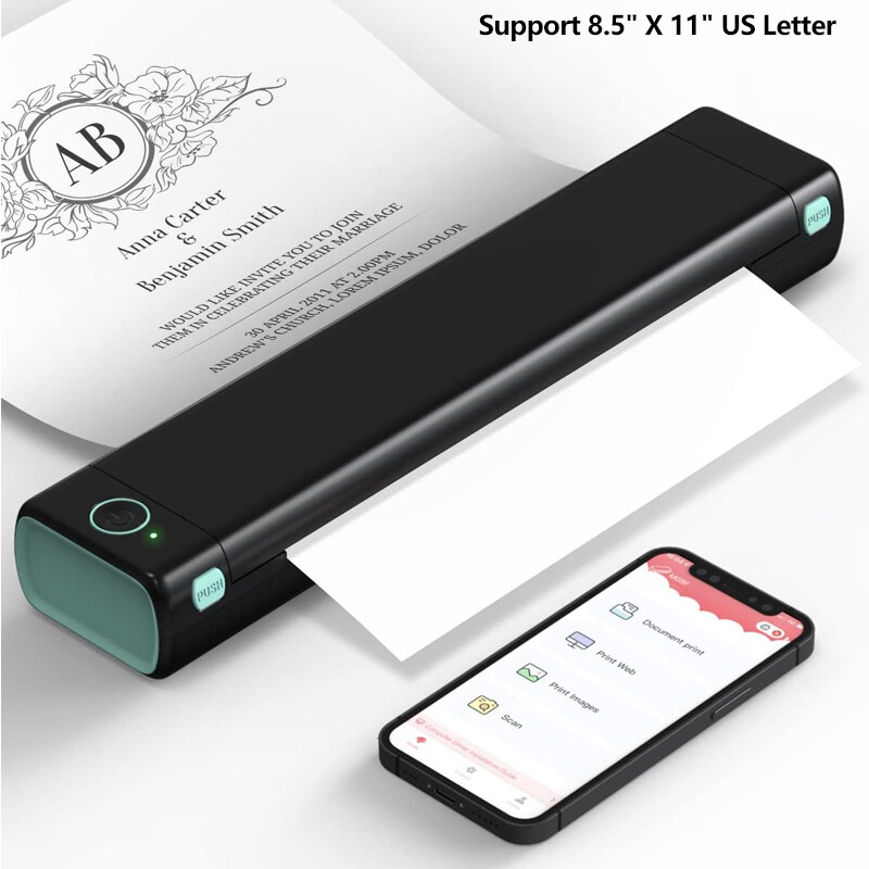 Phomemo M08F Bluetooth Inkless Printer Thermal Printer for 8.5″ X 11″ US Letter