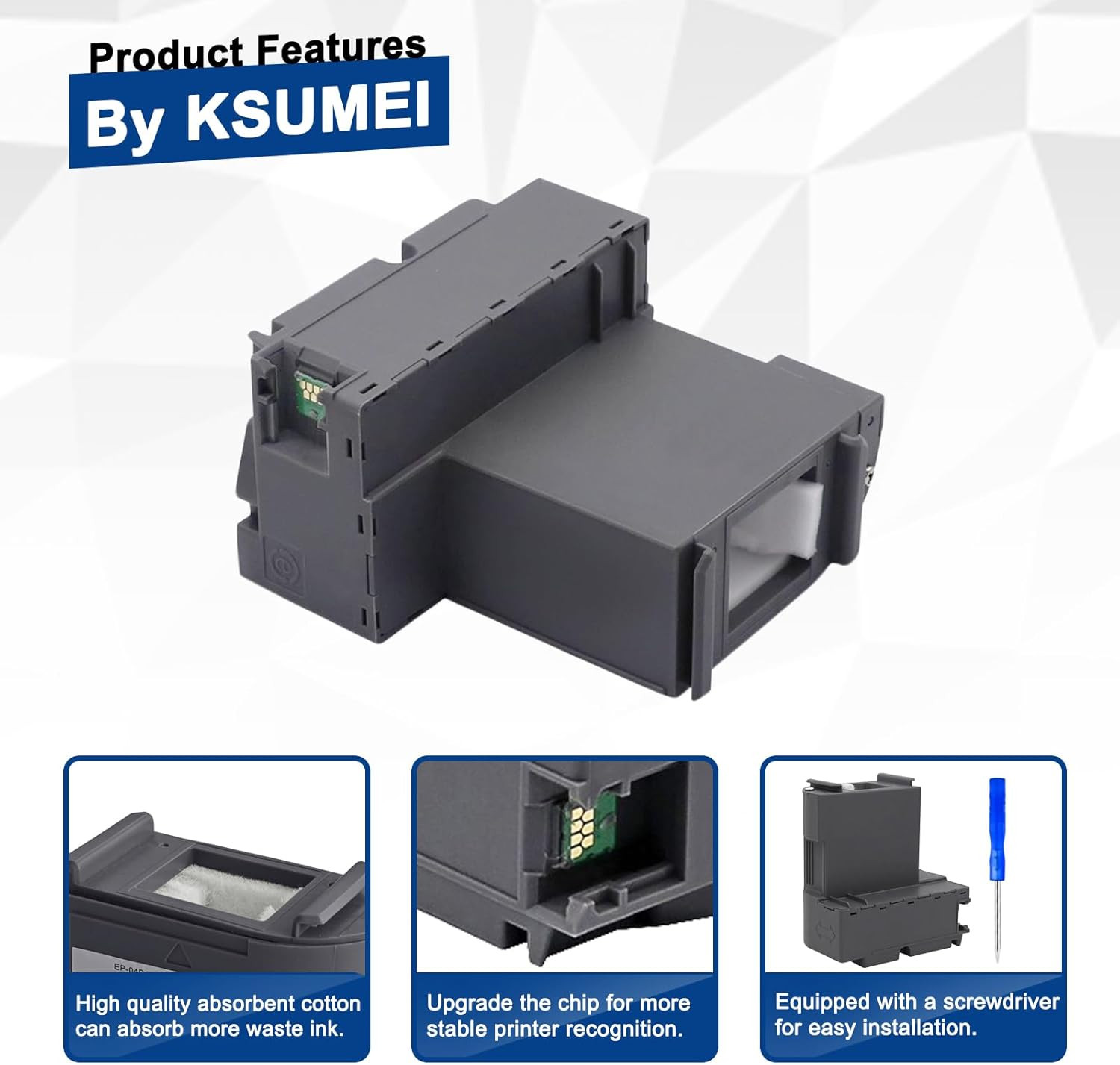 T04D100 EP-04D1 Ink Maintenance Box Compatible with ET-3710 ET-3750 ET-3760 ET-3