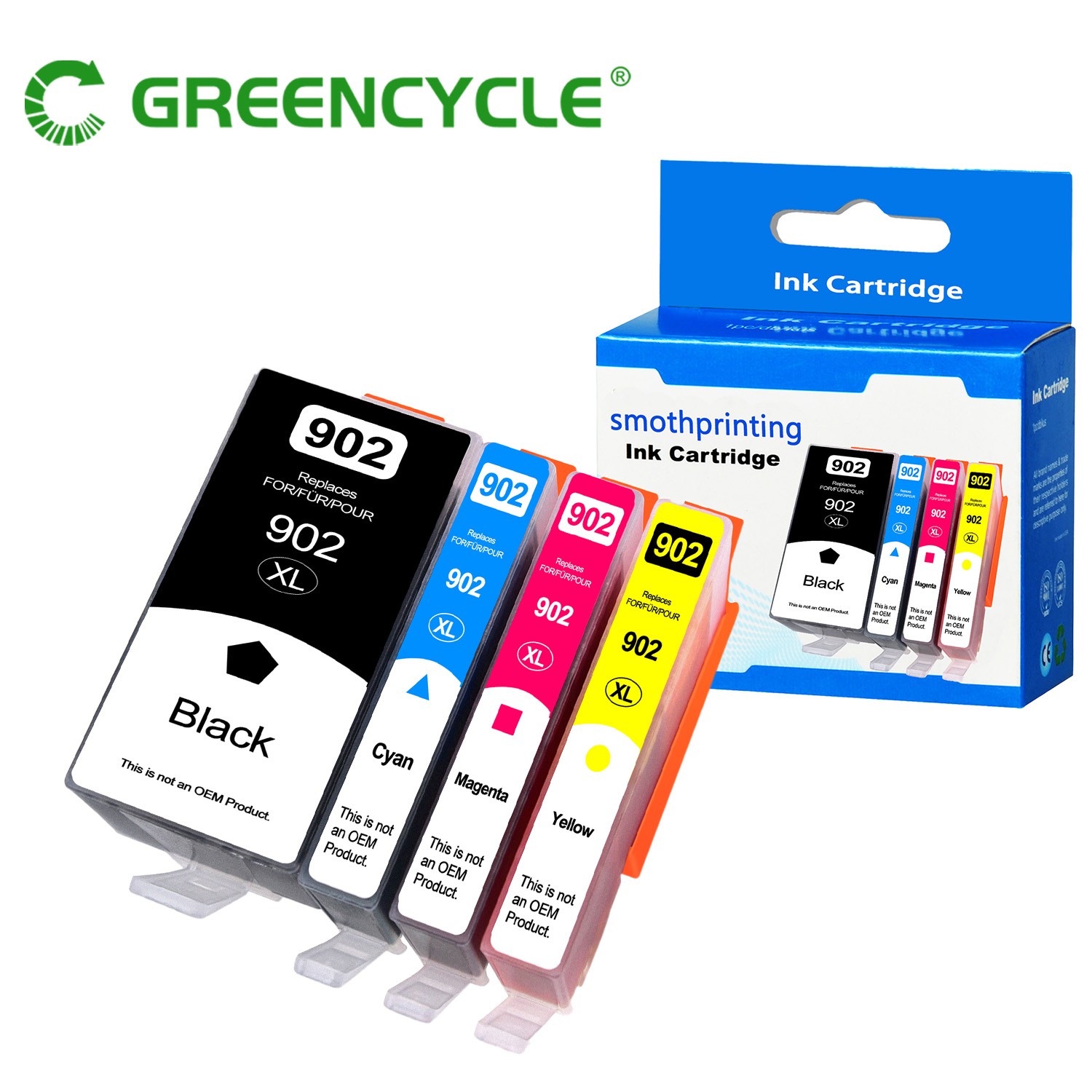1SET 902Xl Ink Cartridges For HP Officejet Pro 6960 6968 6970 6975 6978 6962