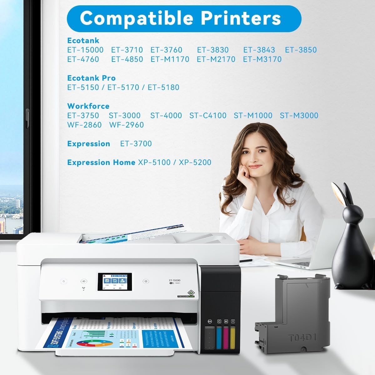 Compatible T04D1 Ink Maintenance Box for Multiple Printers – Leak-Free & Durable