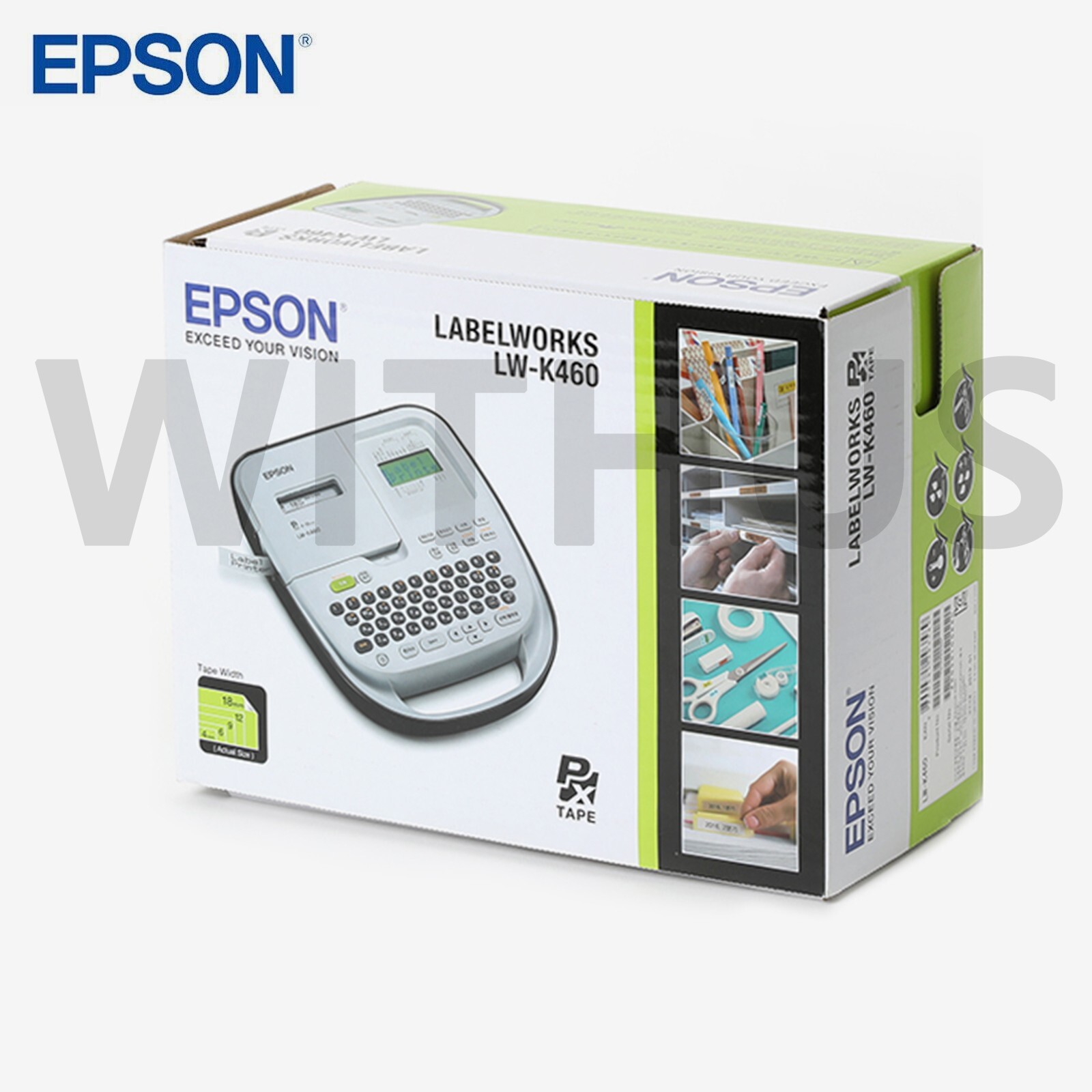EPSON LW-K460 Label Printer 4~18mm 183x218x58mm 580g *English/Korean*_