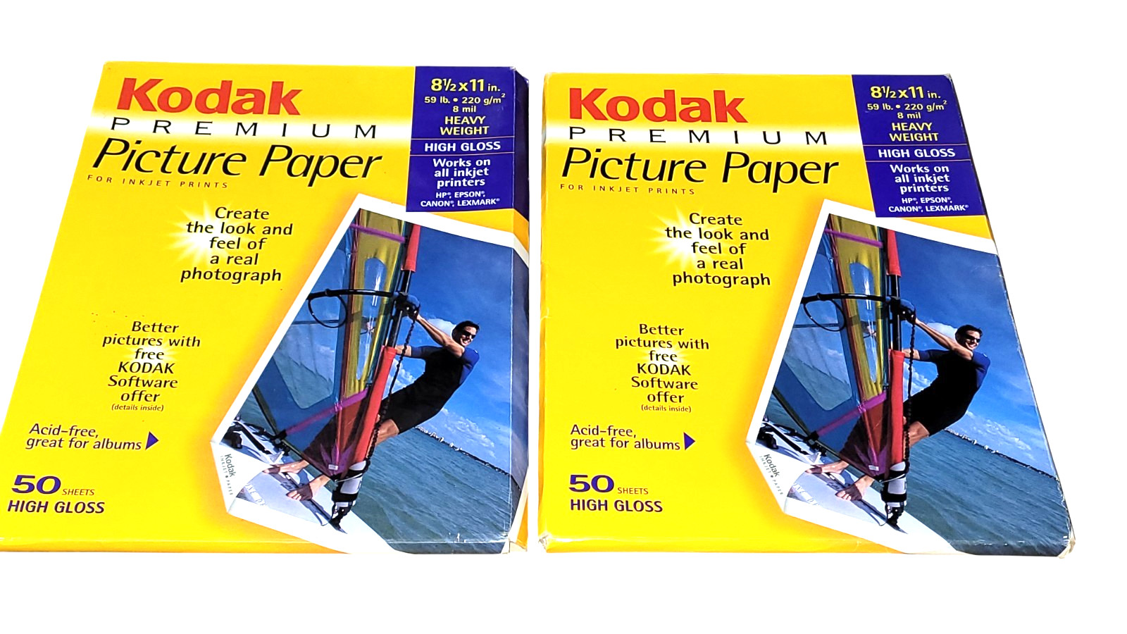 Kodak Premium Picture Paper 8.5 x 11 in High Gloss Heavy Weight -100 Sheets