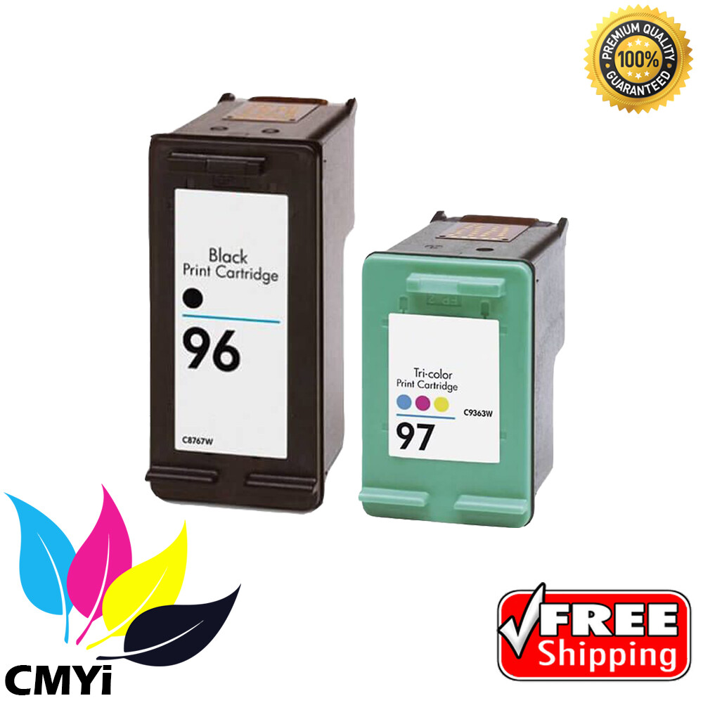 Compatible Ink Cartridges for HP 96 97 Black Color Combo Pack