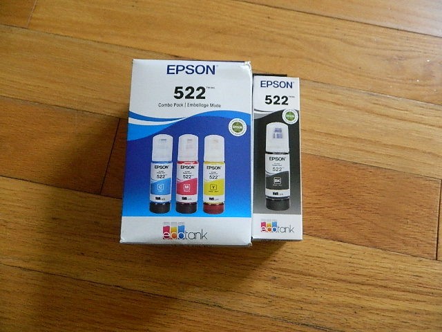 2030 Genuine Set 4 Epson 522 EcoTank Ink Bottles ET-2400/2800/4800 FACTORY SEALE