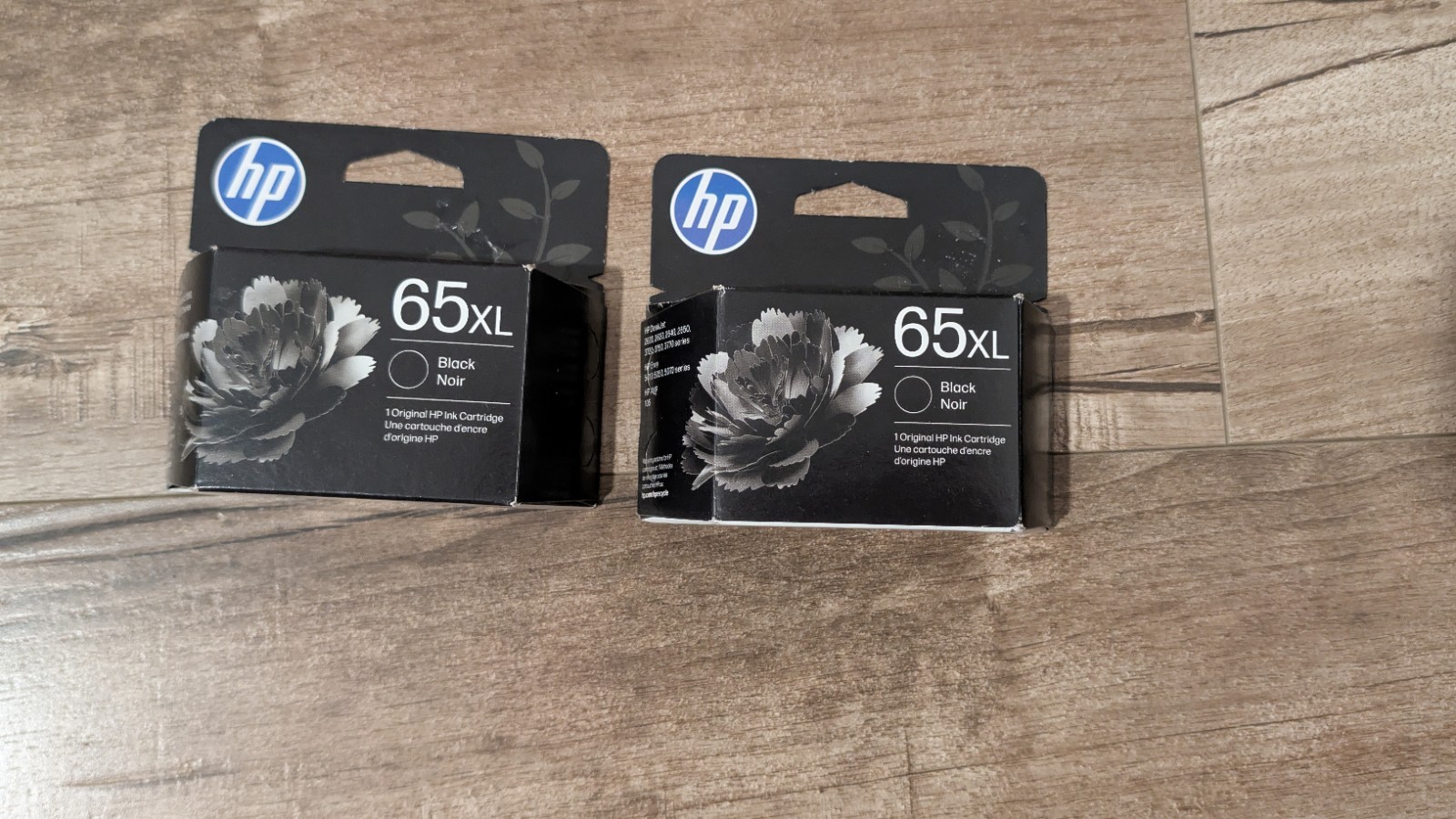 Lot of 2 HP 65XL Black Ink Cartridges Original Sealed Exp OCT 2027 N6L89AN