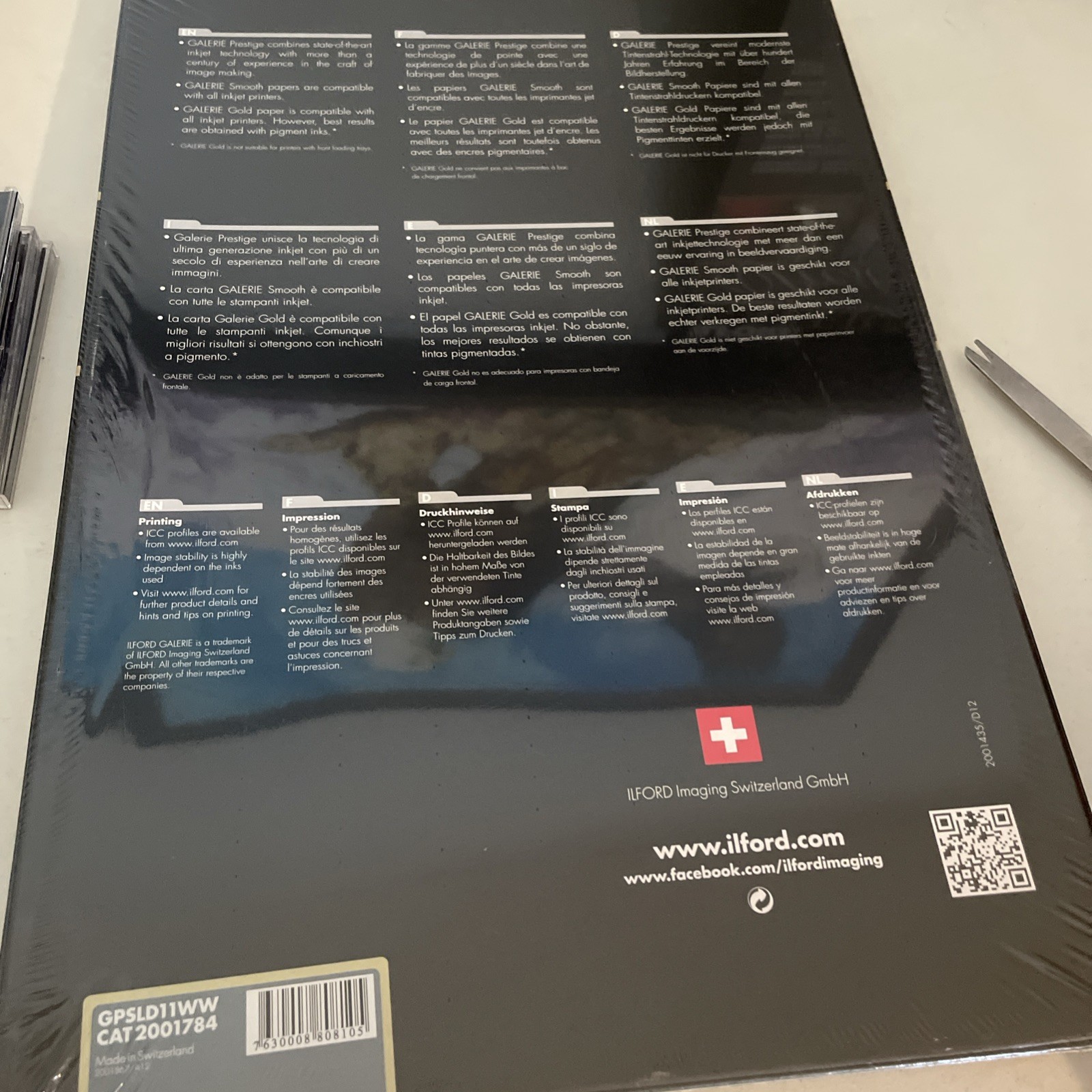 Ilford GALERIE Semigloss Duo 13×19 50 Sheets NEW Professional Inkjet Photo Paper