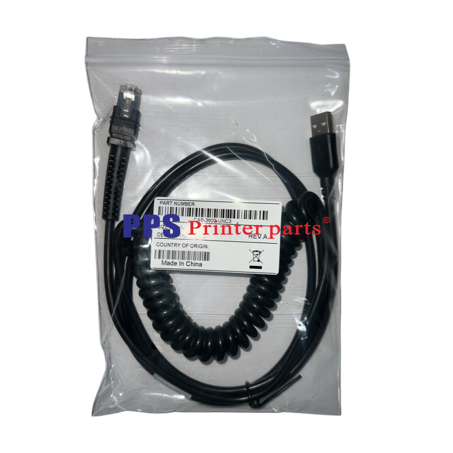 5Pc 9.8FT 3M coiled USB Cable Fits For Zebra LI3608 LI3678 DS3608 DS3678 Scanner