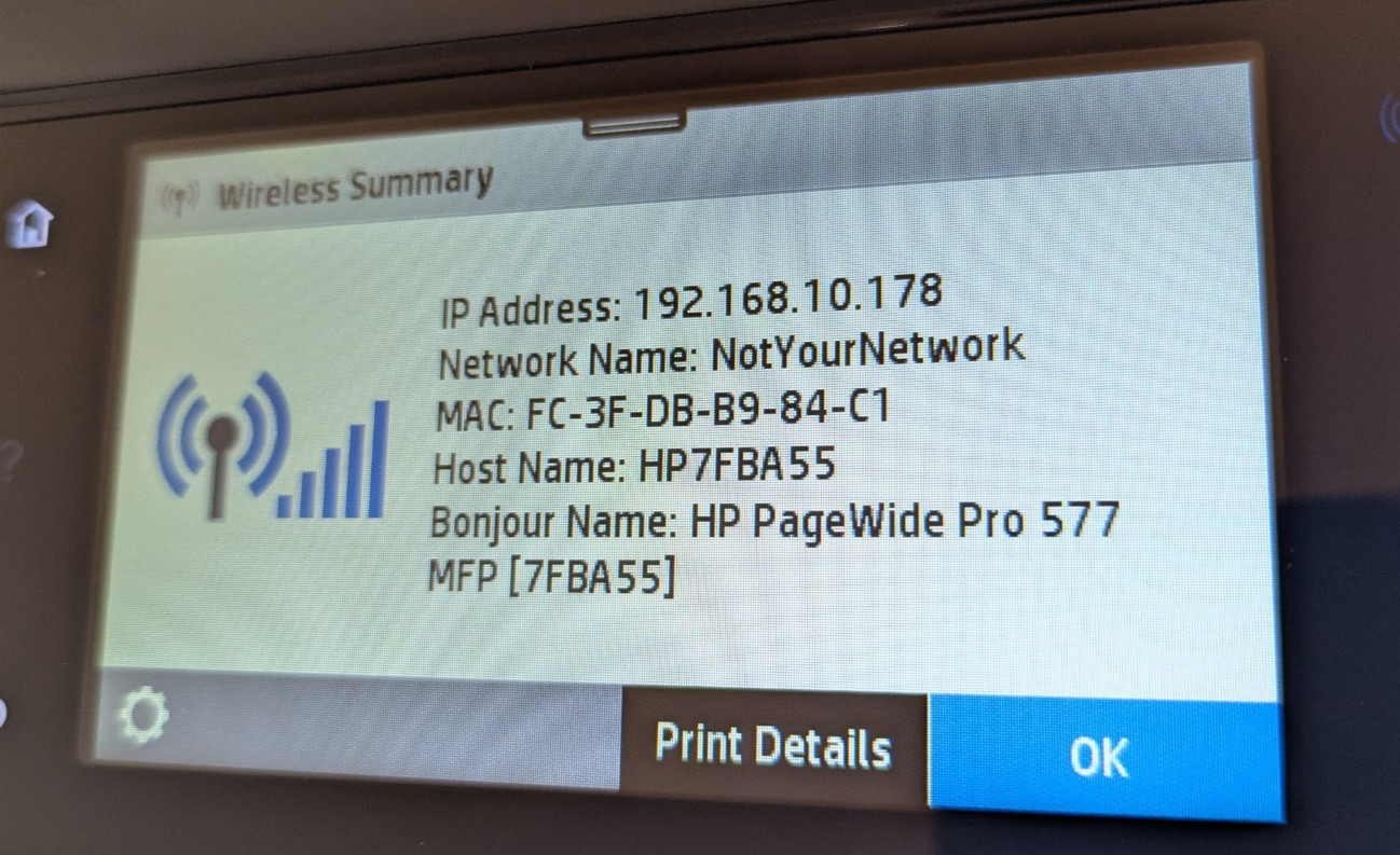 HP PageWide Pro 577dw All-in-One Printer – Ethernet WiFi USB – Cleaned Tested