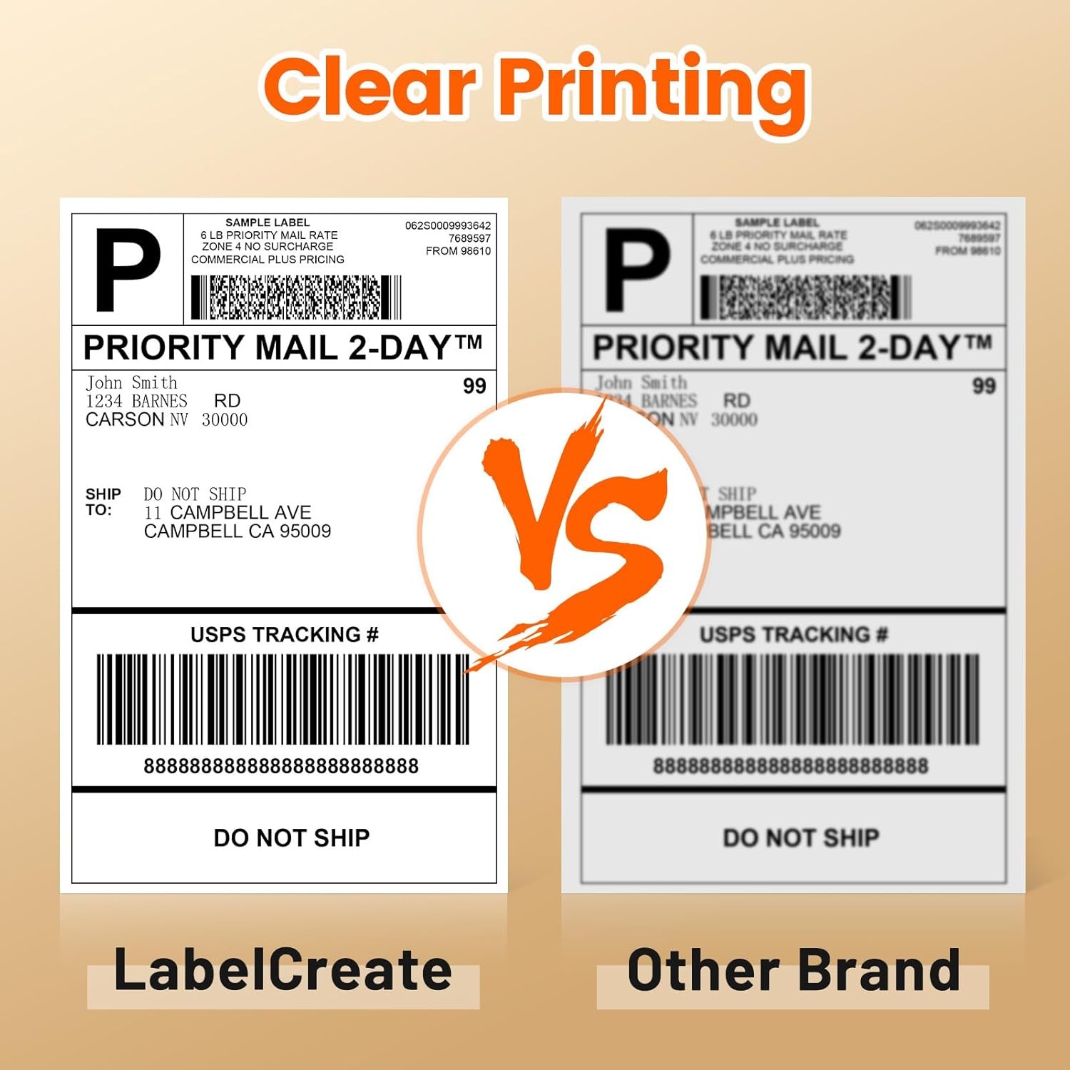 4×6 500/1000PCS Direct Thermal Shipping Label VRETTI MUNBYN Phomemo LOT