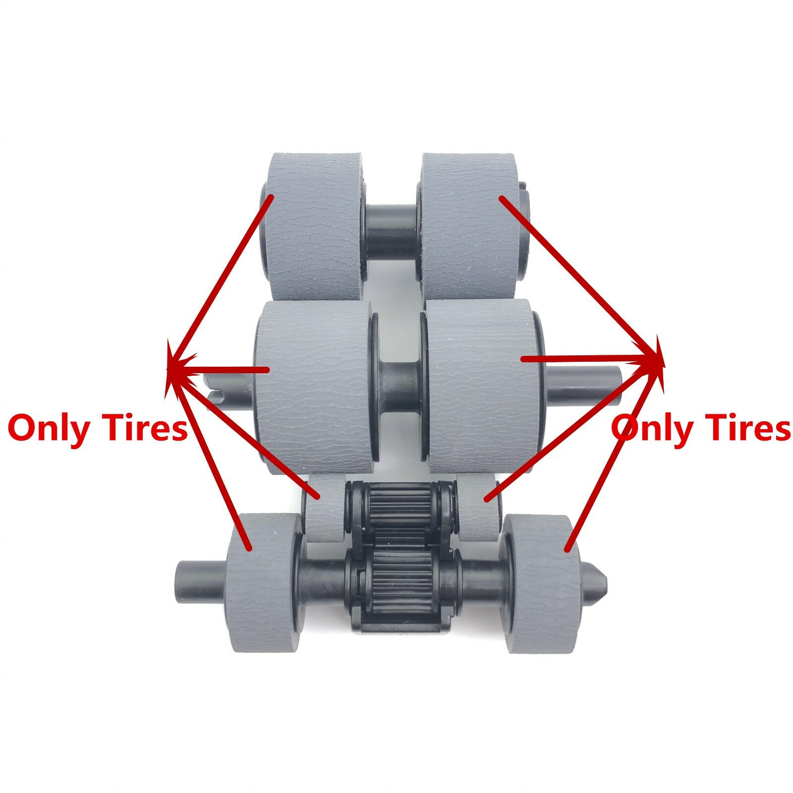 10X D00S3W001/X001/Y001 Pick Brake Separation Roller Brother ADS-2200 ADS-2700W