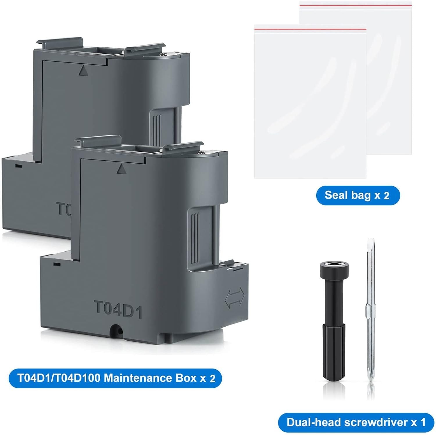 High-Performance T04D100 Ink Maintenance Box for Epson Inkjet Printers – 2 Pack
