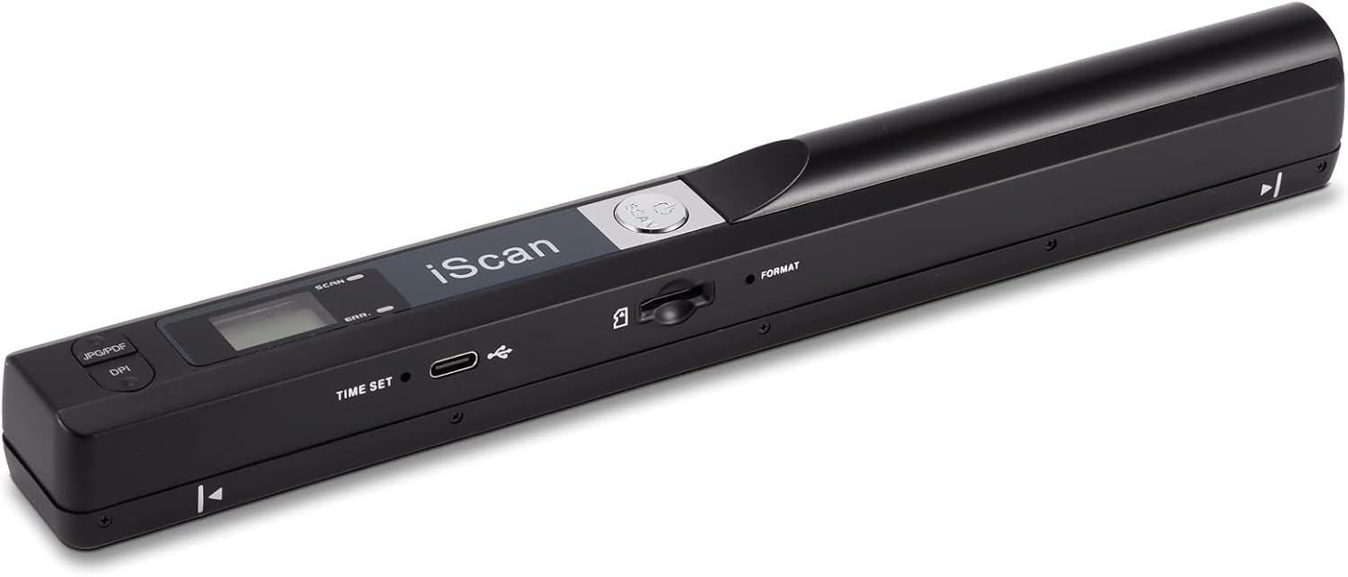 900 DPI Portable Document Scanner with 16GB SD Card – Handy A4 Scanning Solution