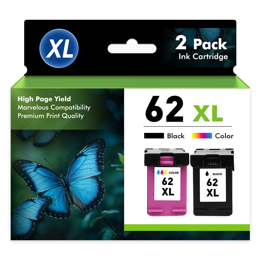 62 XL XXL Ink Cartridge 62 Ink for HP 62XL Envy 7640 5540 5640 5660 5740 Printer
