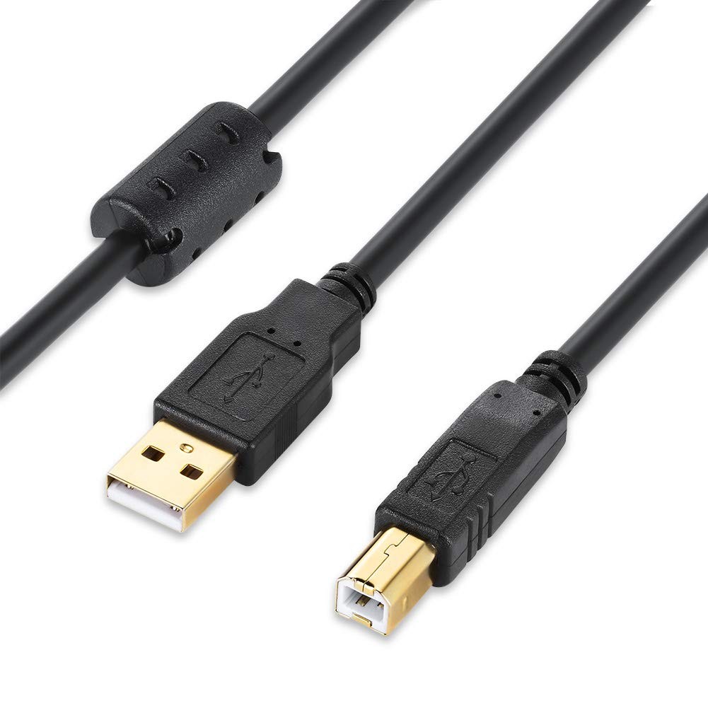 XBOHJOE USB Printer Cable 20FT 2.0 Type A Male to B 20FT, Black