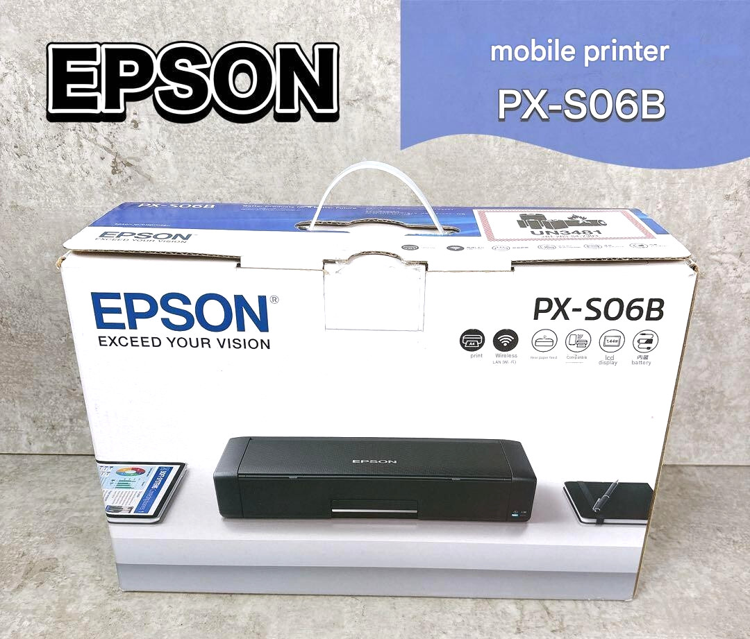 EPSON PX-S06B Mobile A4 Color Inkjet Printer for Business – Black New From Japan