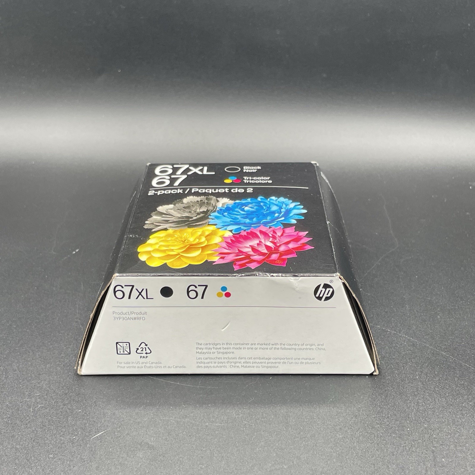 Genuine HP 67XL Black High-Yield/67 Tri-Color Ink Combo Sealed New Exp Jan 2028