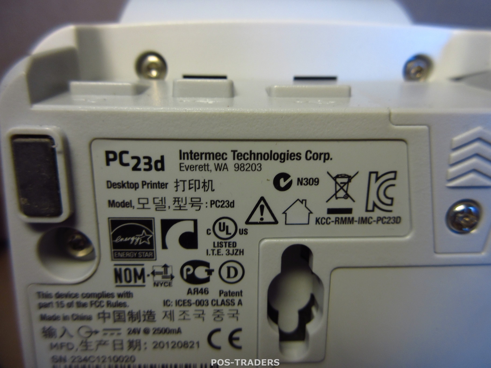 Intermec PC23D USB Thermal 56mm Label Barcode Printer 203dpi TESTED OK + PSU